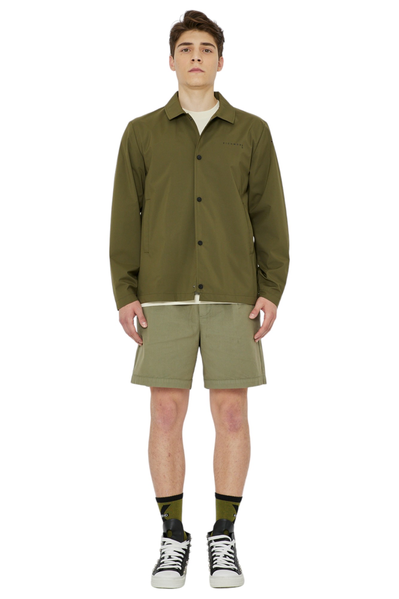John Richmond - Green Lichen Jacket Ump24211gb In Green