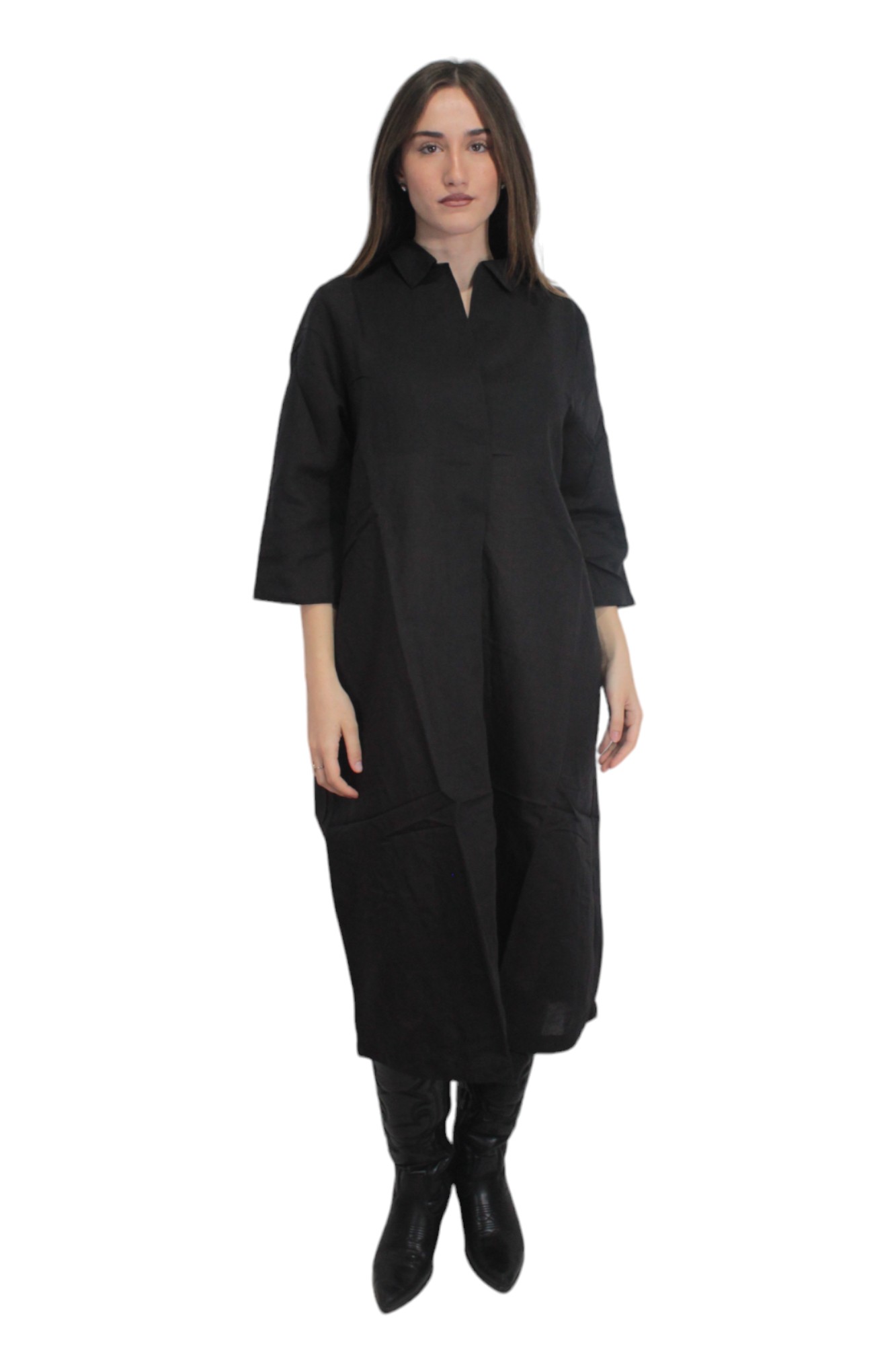 Iconique - Bla Kaftano Black Ic24074 In Black