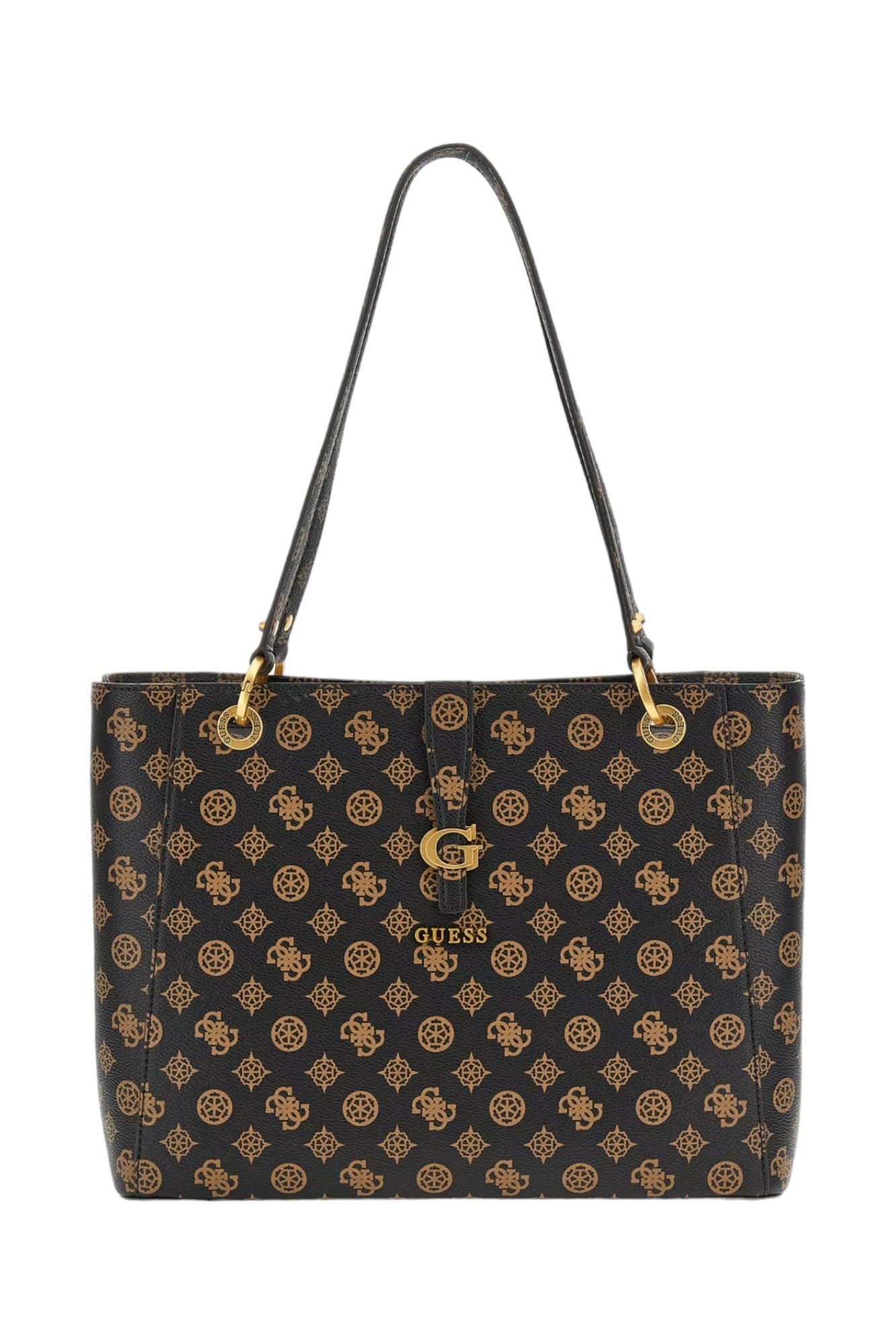 Women's Bag Guess HWPA9329250 Mocha logo