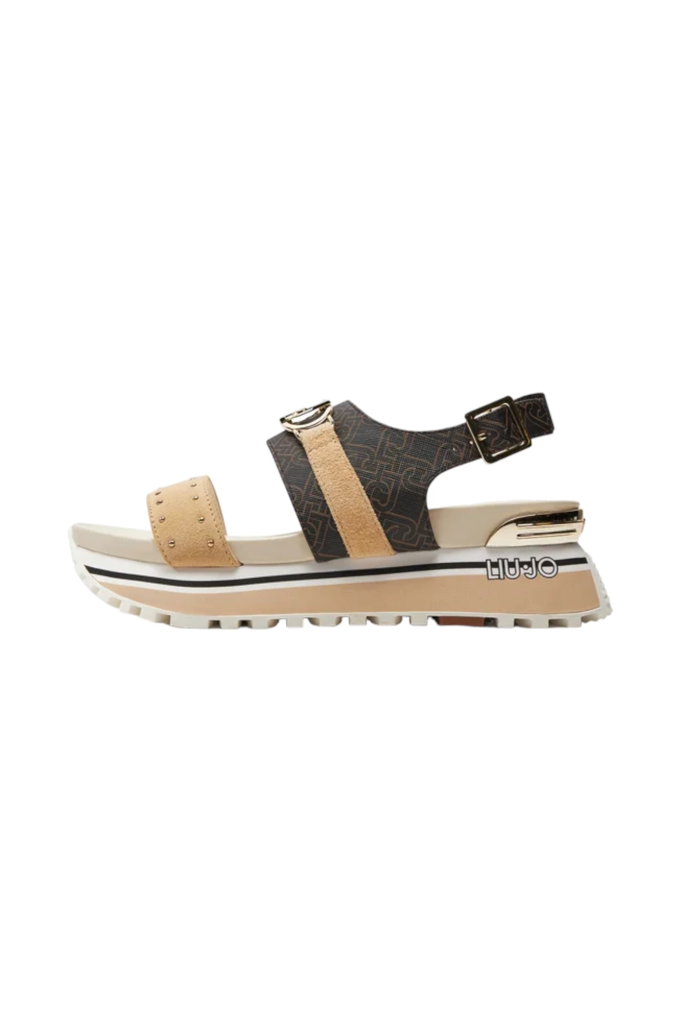 Liujo Women's Sandals Liu Jo Ba4107ex171 Brown/beige In Brown