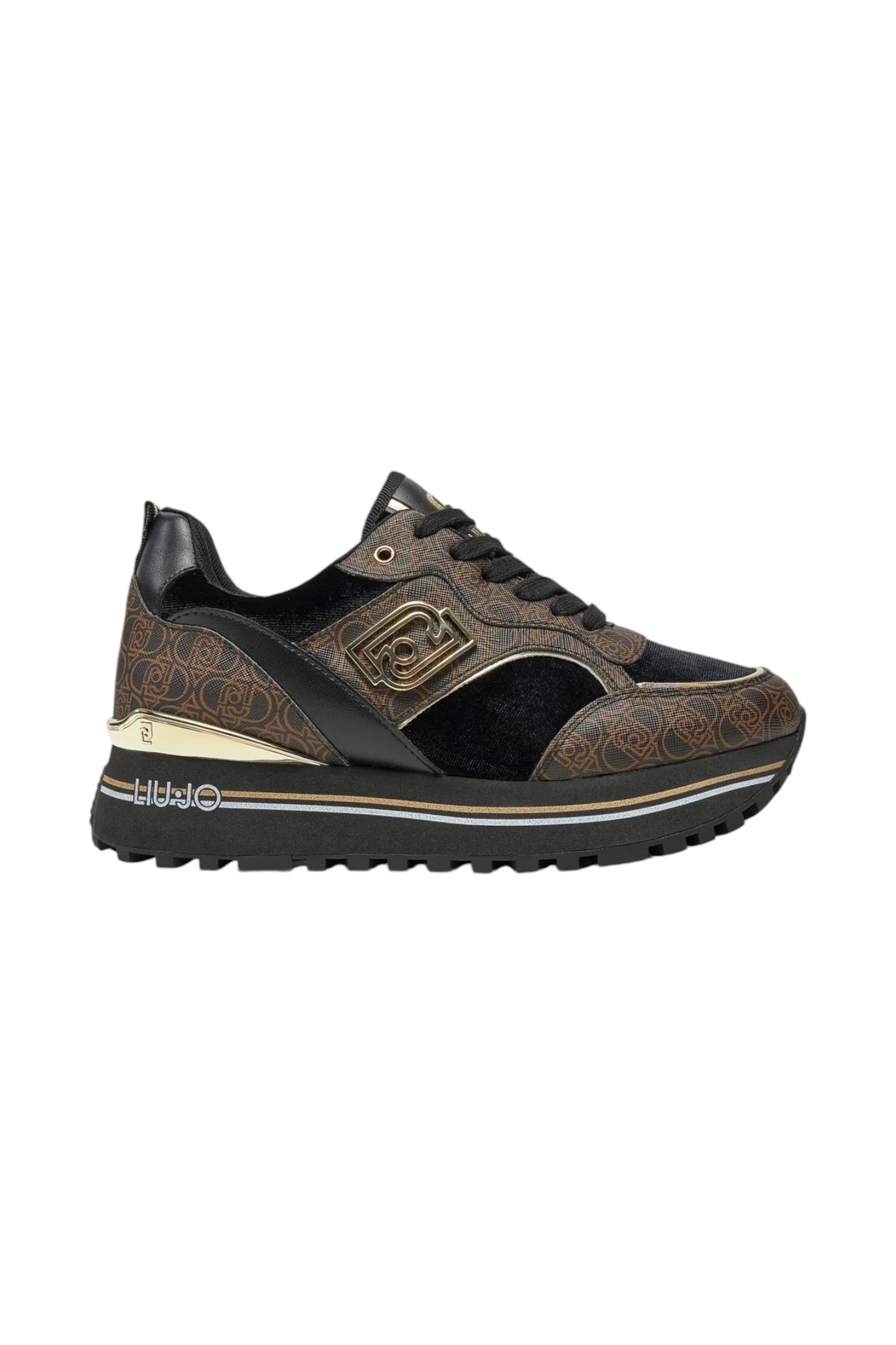 Liujo Women's Sneakers Liu Jo Bf4007ex057 Brown/black In Brown