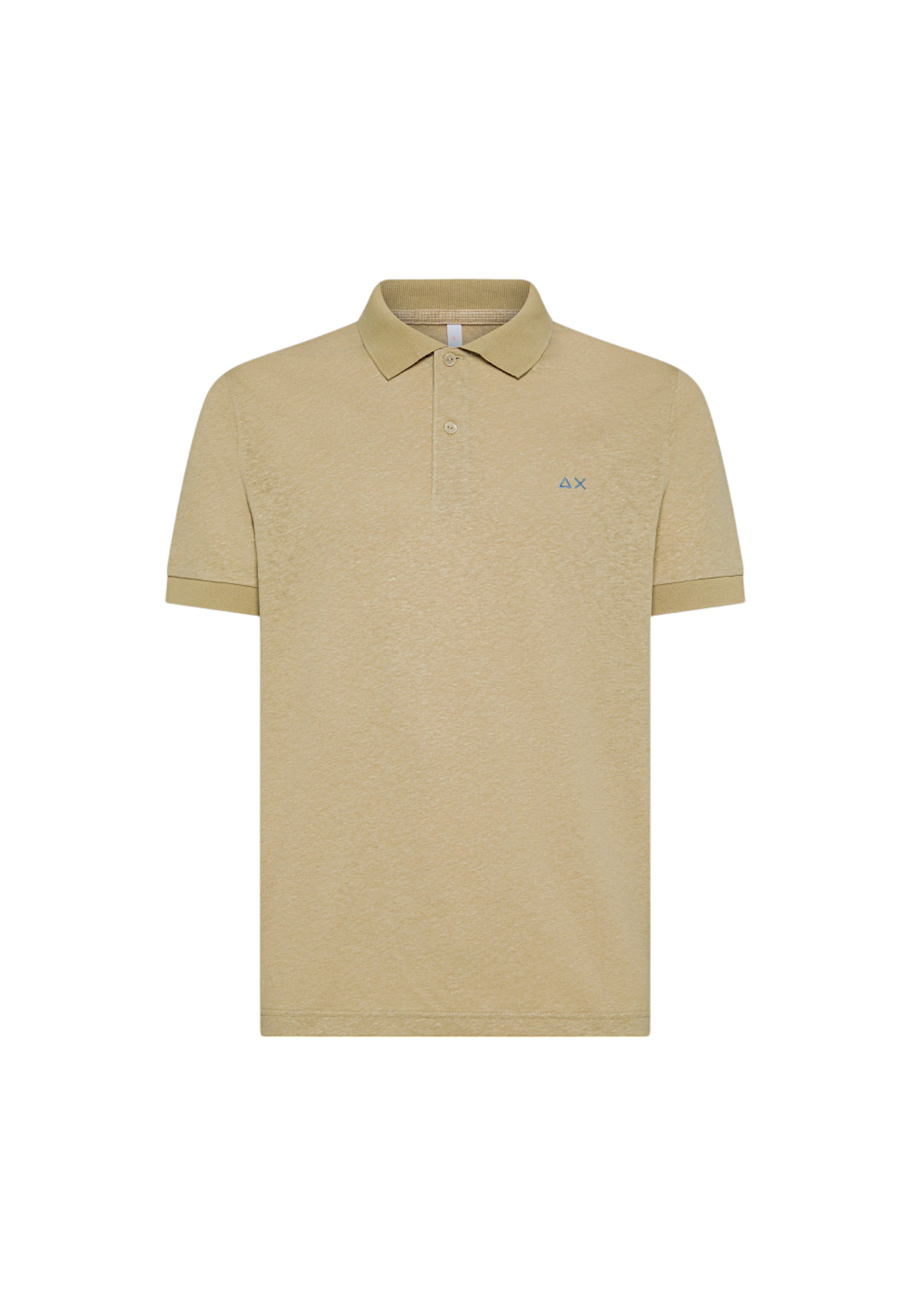 Sun 68 Men's Polo Sn68 K35120 Stone In Animal Print