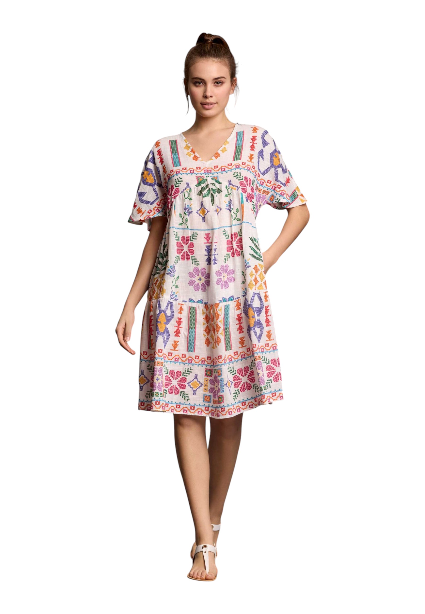 Women's Dress Iconique IC25032 Multicolor