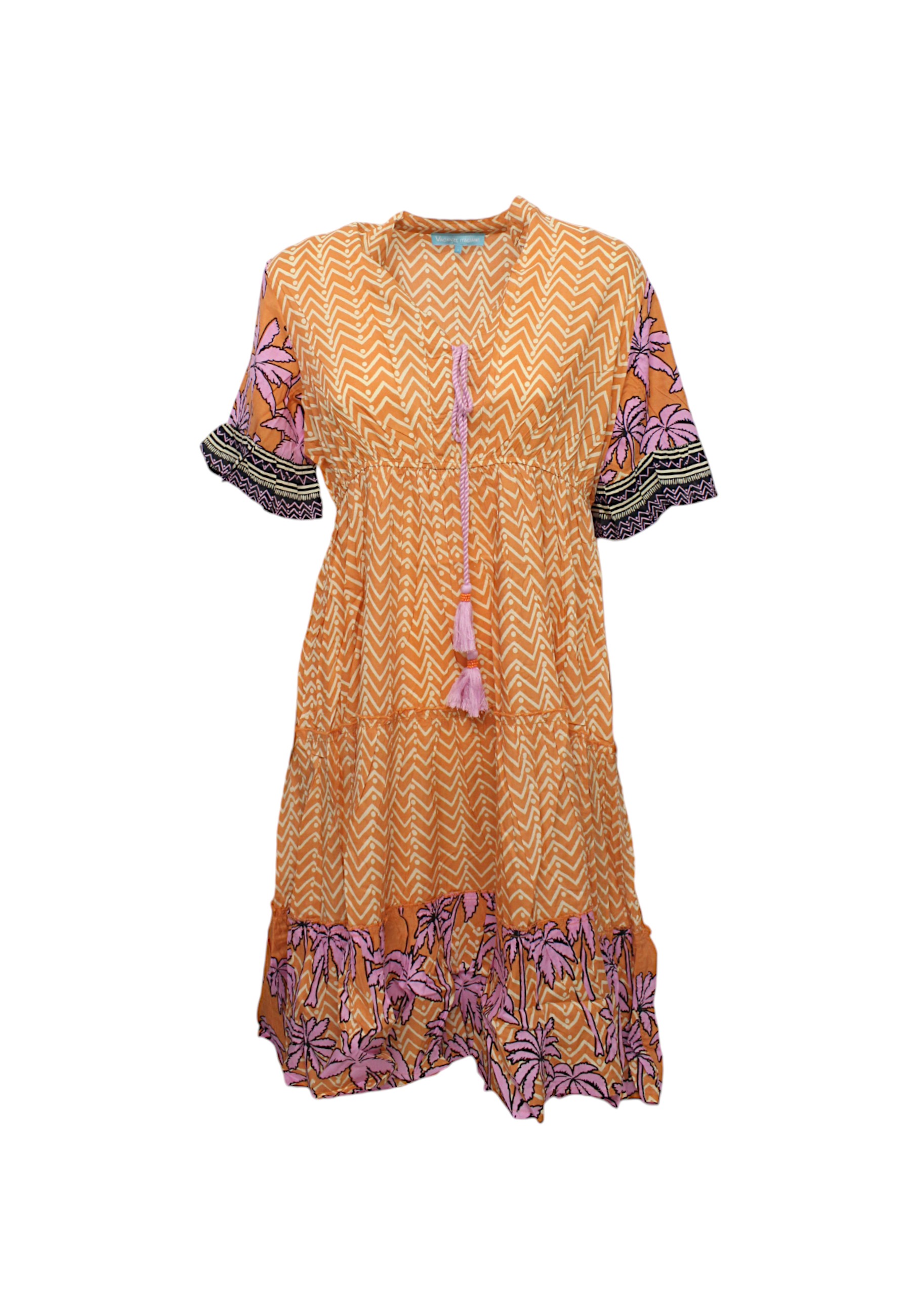 Vacanze Italiane Women's Dress  Vi25030 Multicolor Orange In Multi