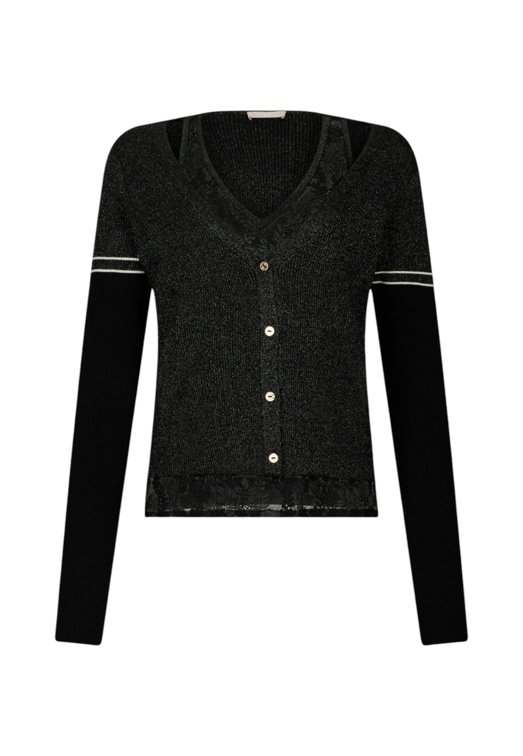 Liujo-sport Women's Cardigan Liu Jo Tf5027ms49i Black In Black