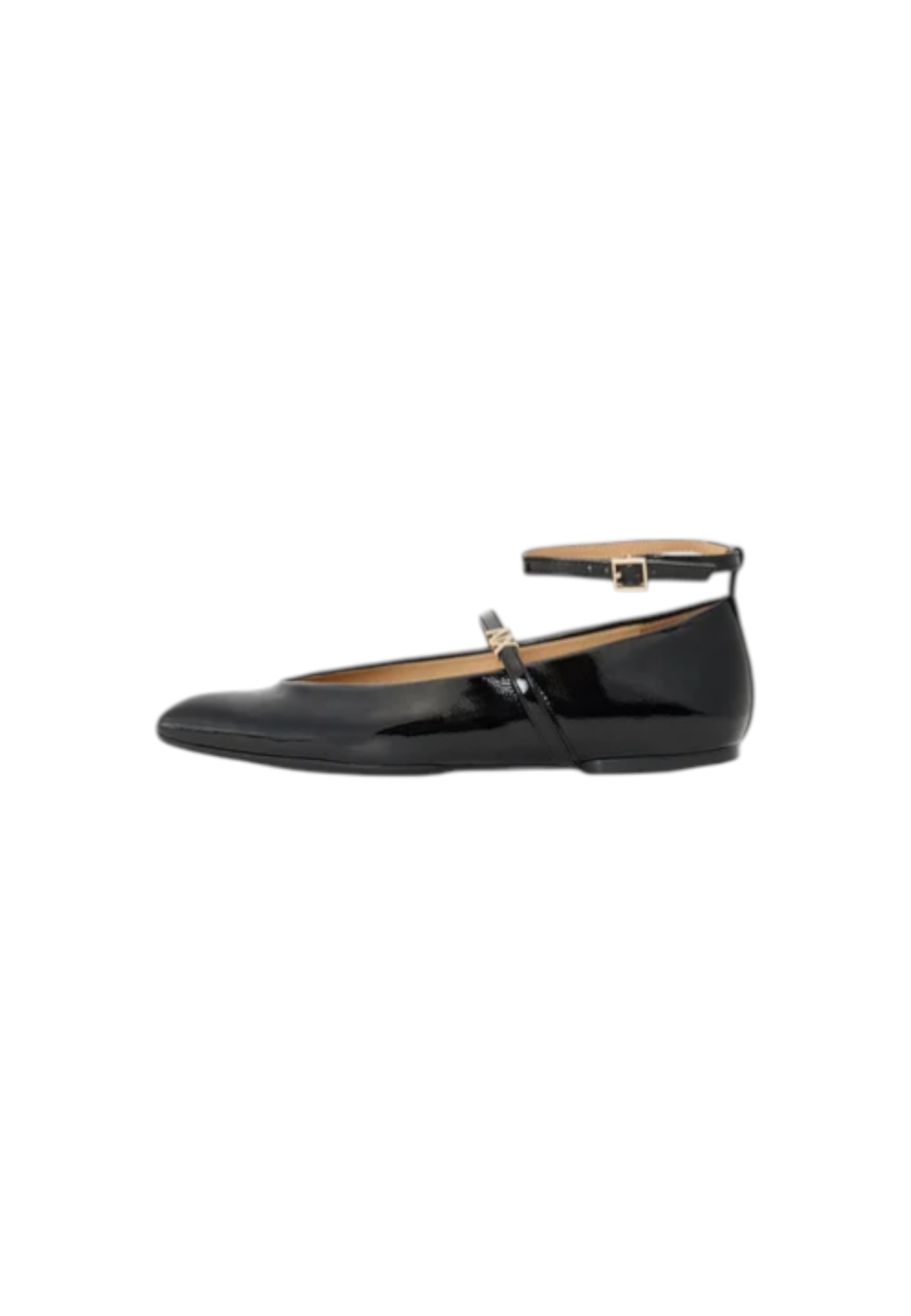 Armani Exchange Ballet Flats In Black