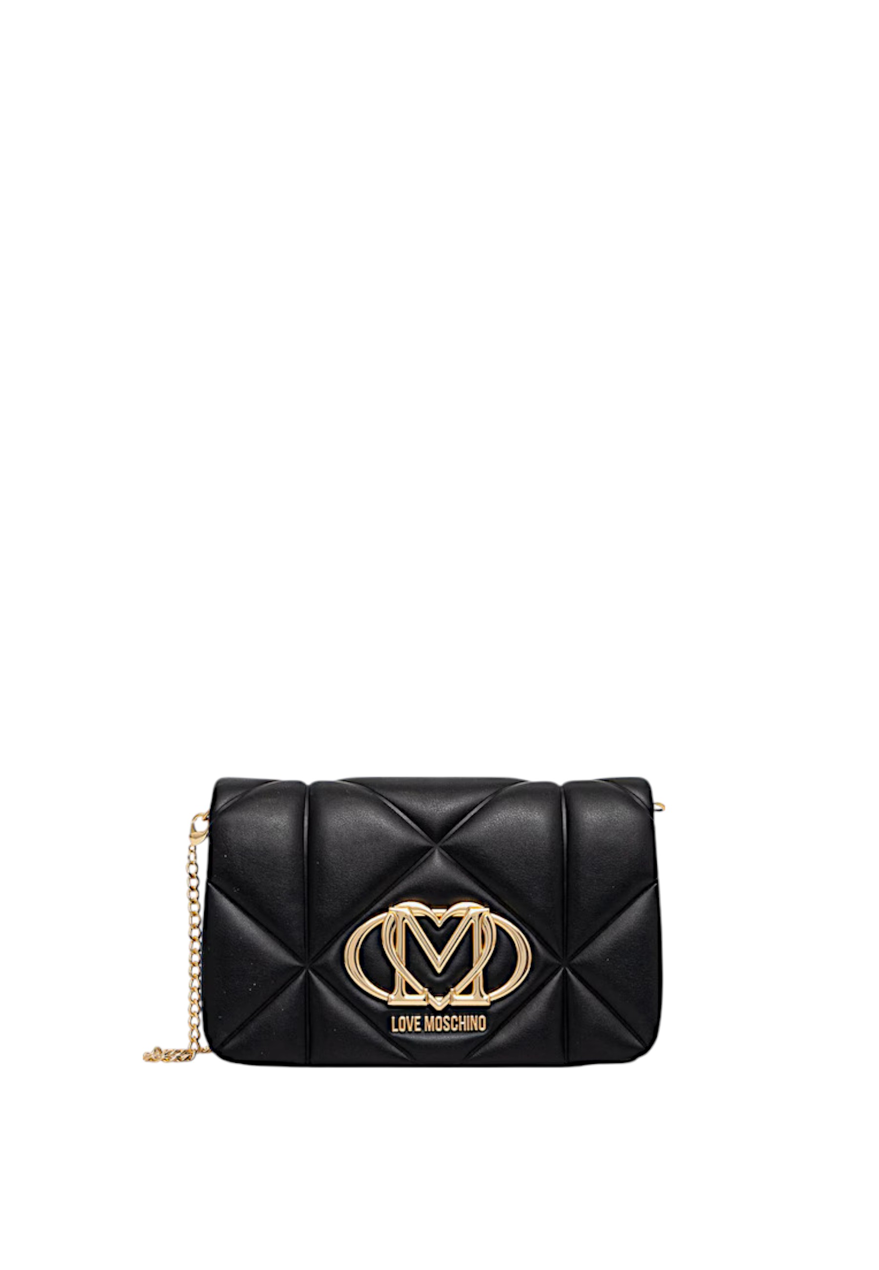 Love Moschino Quilted Chain Bag In Black