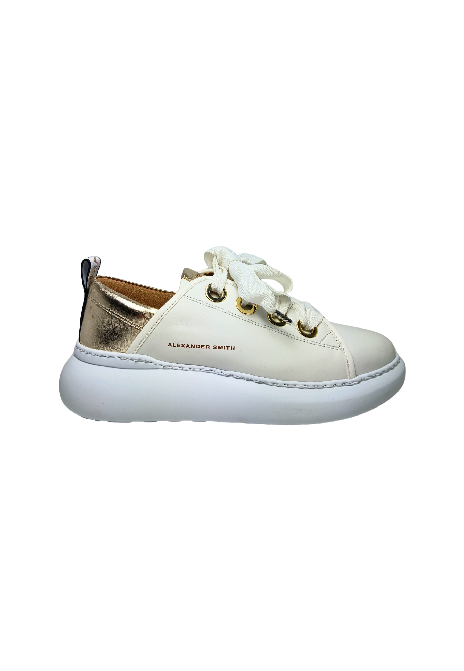 Womens Shoes Alexander Smith Sneakers Queen-White Gold