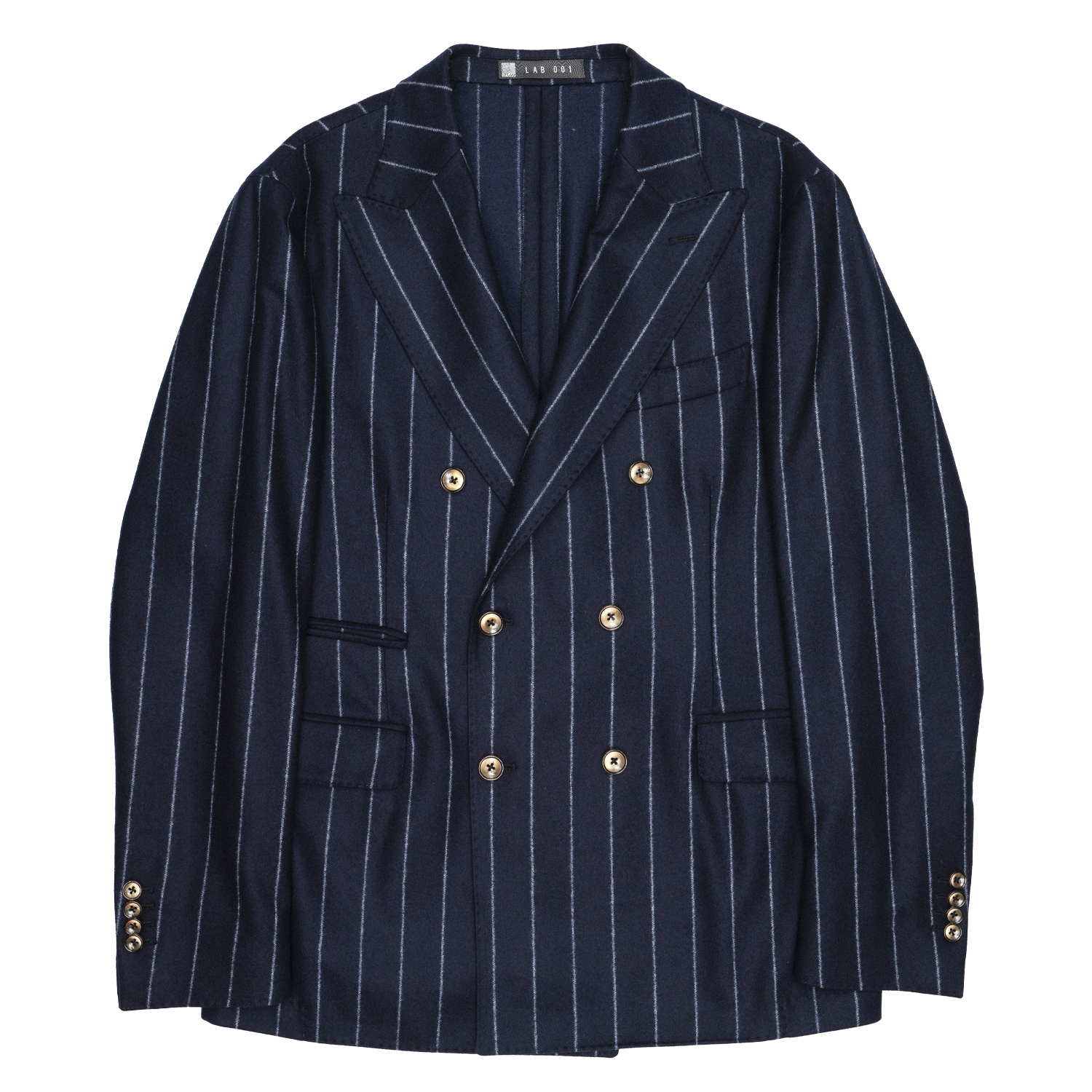 Lab001 Jacket Man  Chicago Double Bear Gessato In Blue