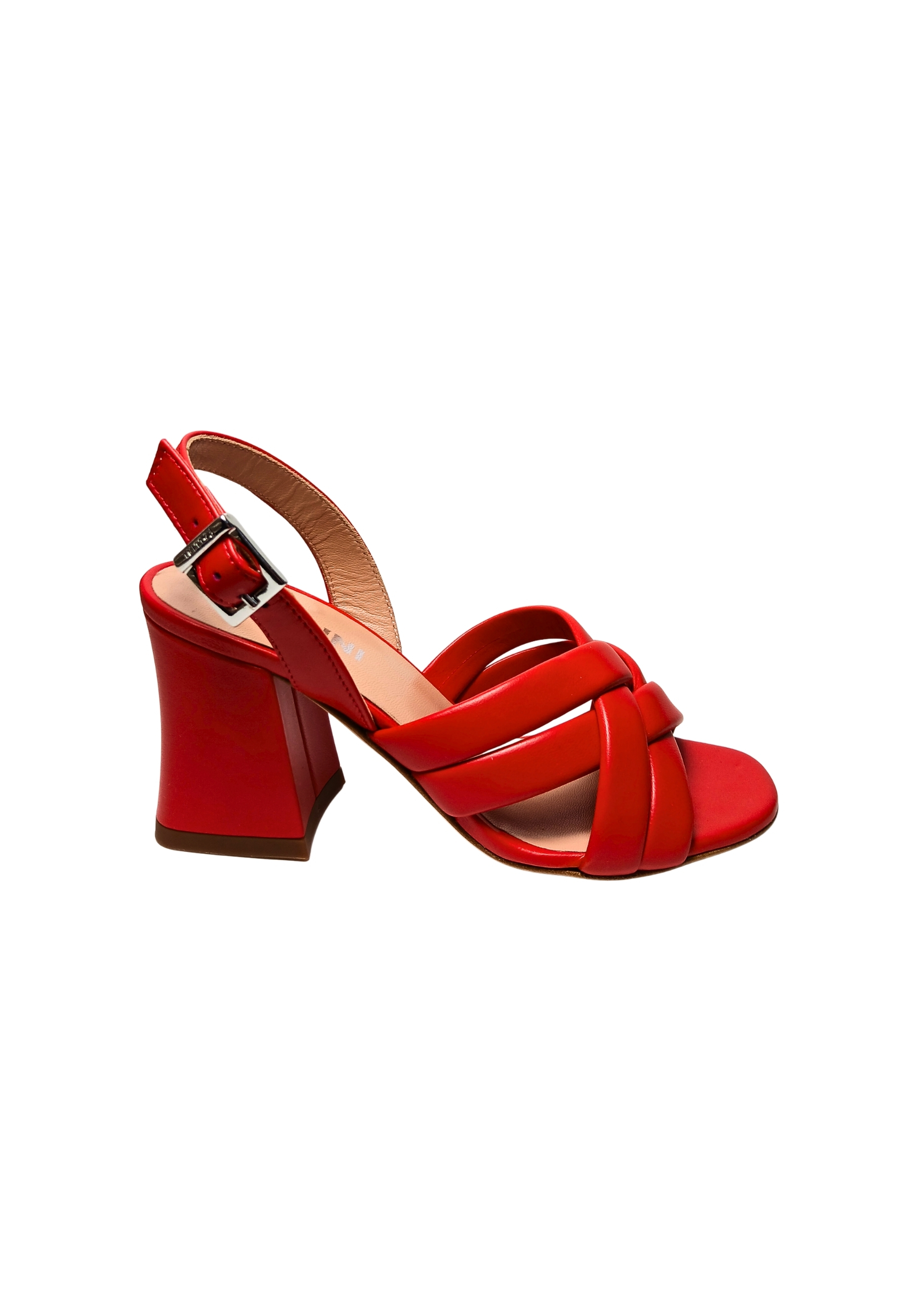 sa16017C9enap502 Pollini Frauen Leder Rot