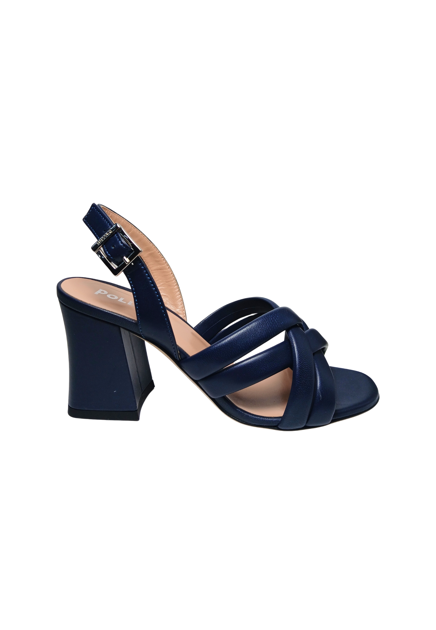 sa16017C9enap750 Pollini Frauen blaues Leder