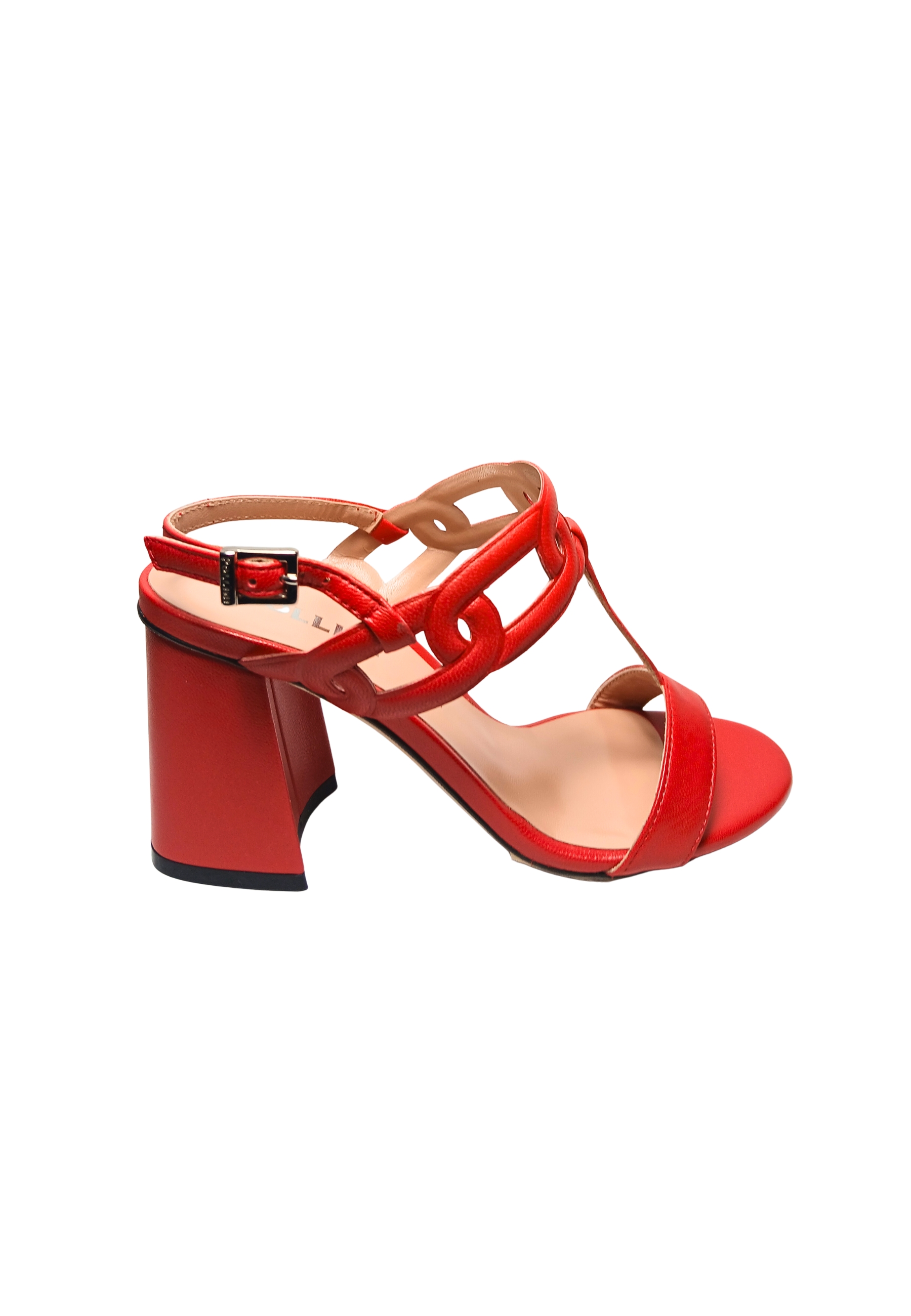 sa16237C9enap502 Pollini Frauen Leder Rot