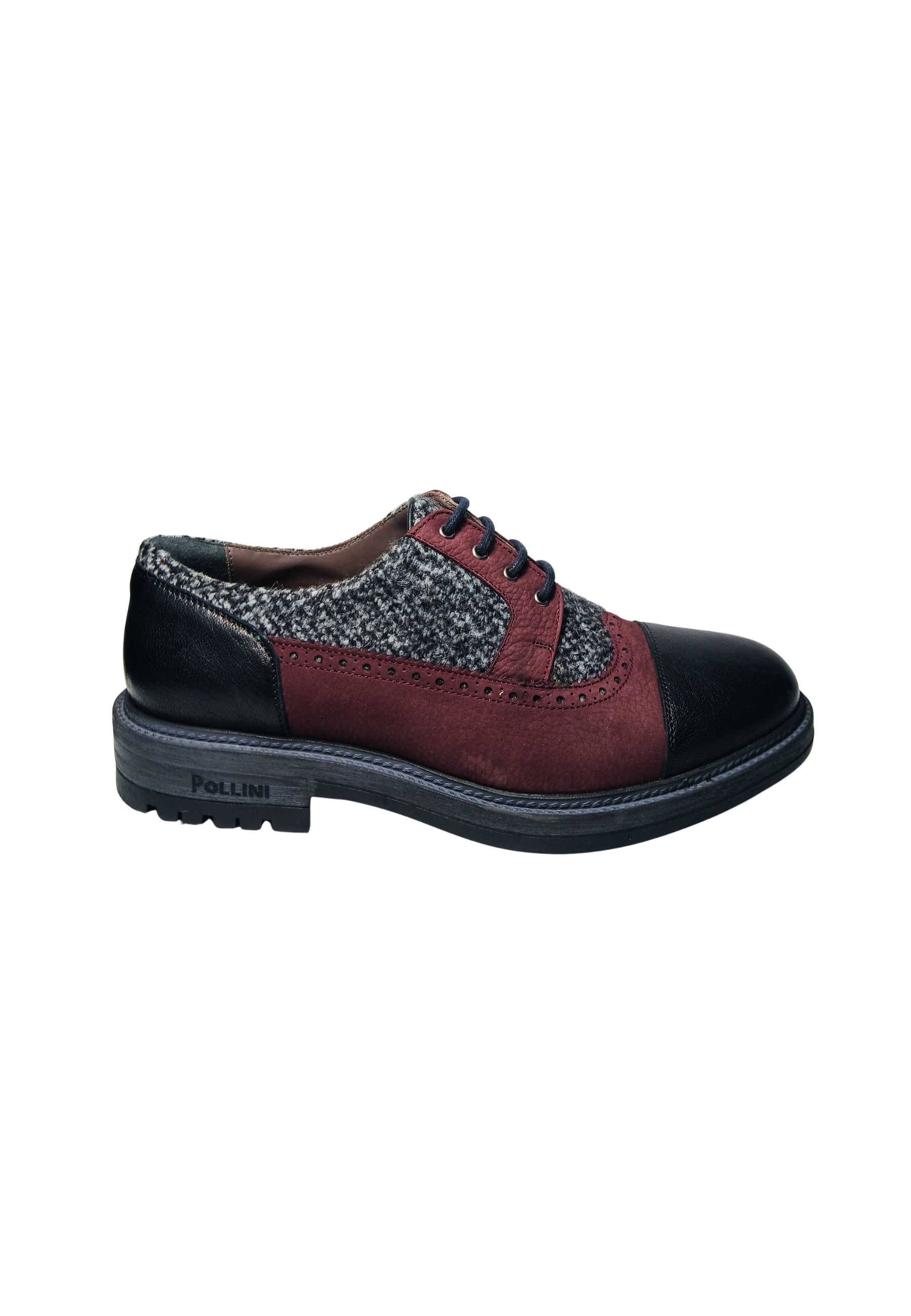 sb10134gobuo100B Pollini Manner Mehrfarbiges Leder