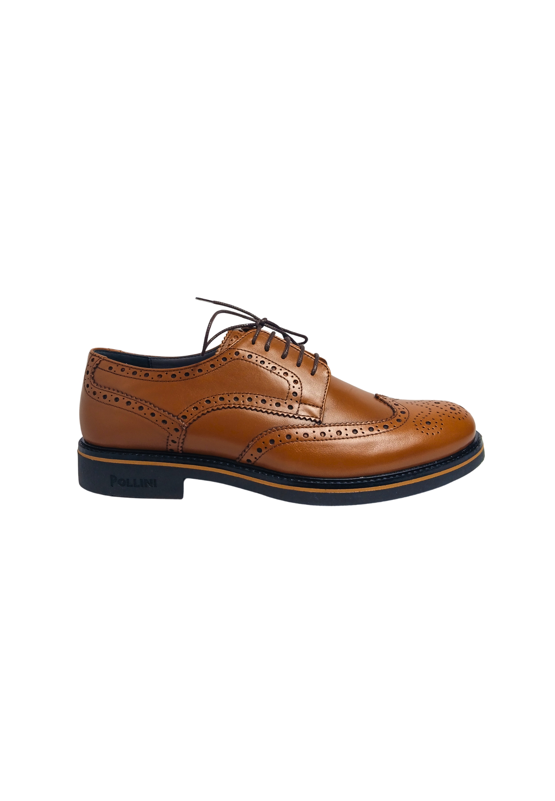 sb10233G0euk0200 Pollini Mann braunes Leder