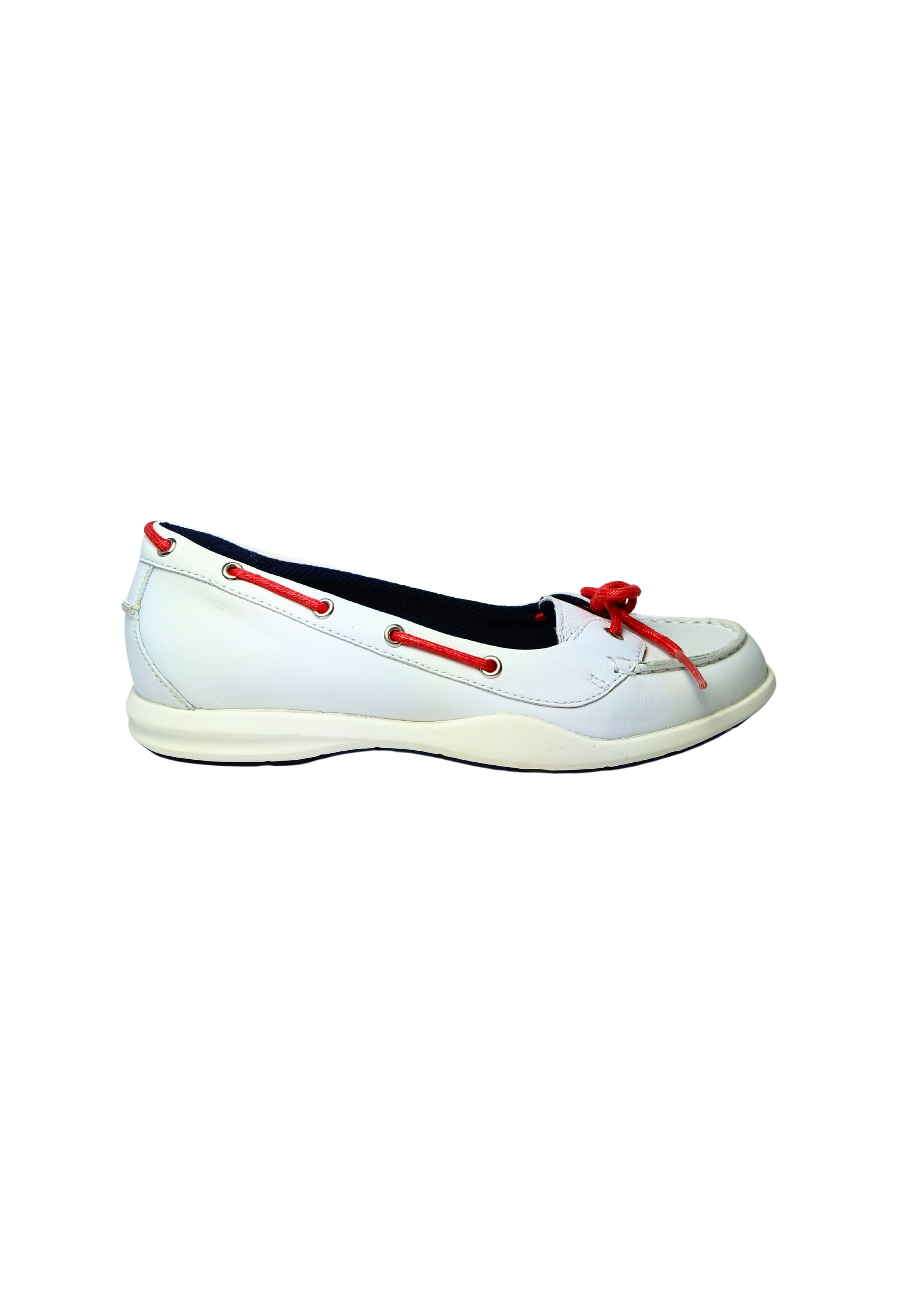 Sebago Women's Shoes  Leather Boat Shoes In White