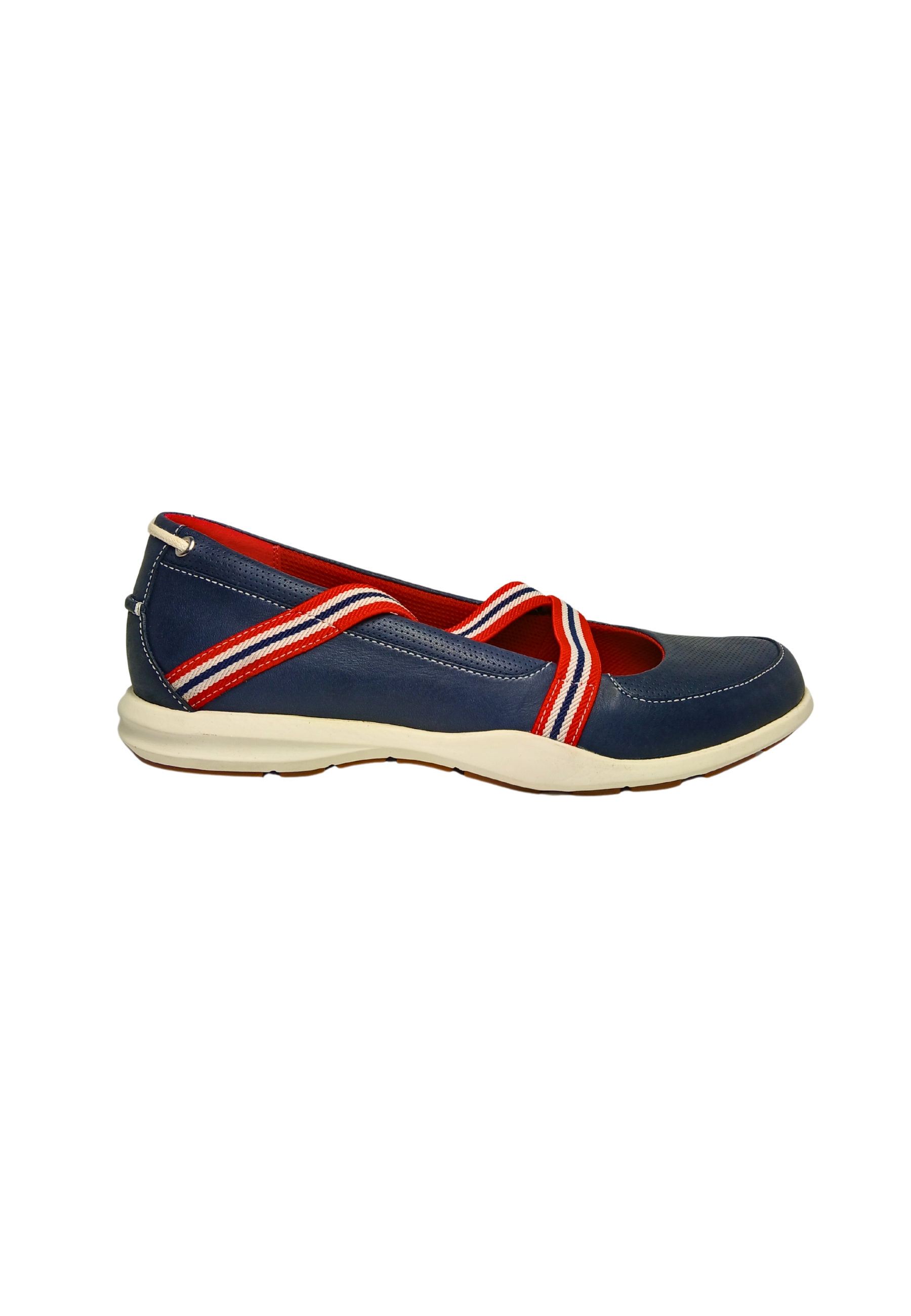 Sebago Women's Shoes Mary Jane Balls In Blue Leather-elasticized Dresses-rubber Suola-shaping In Blue