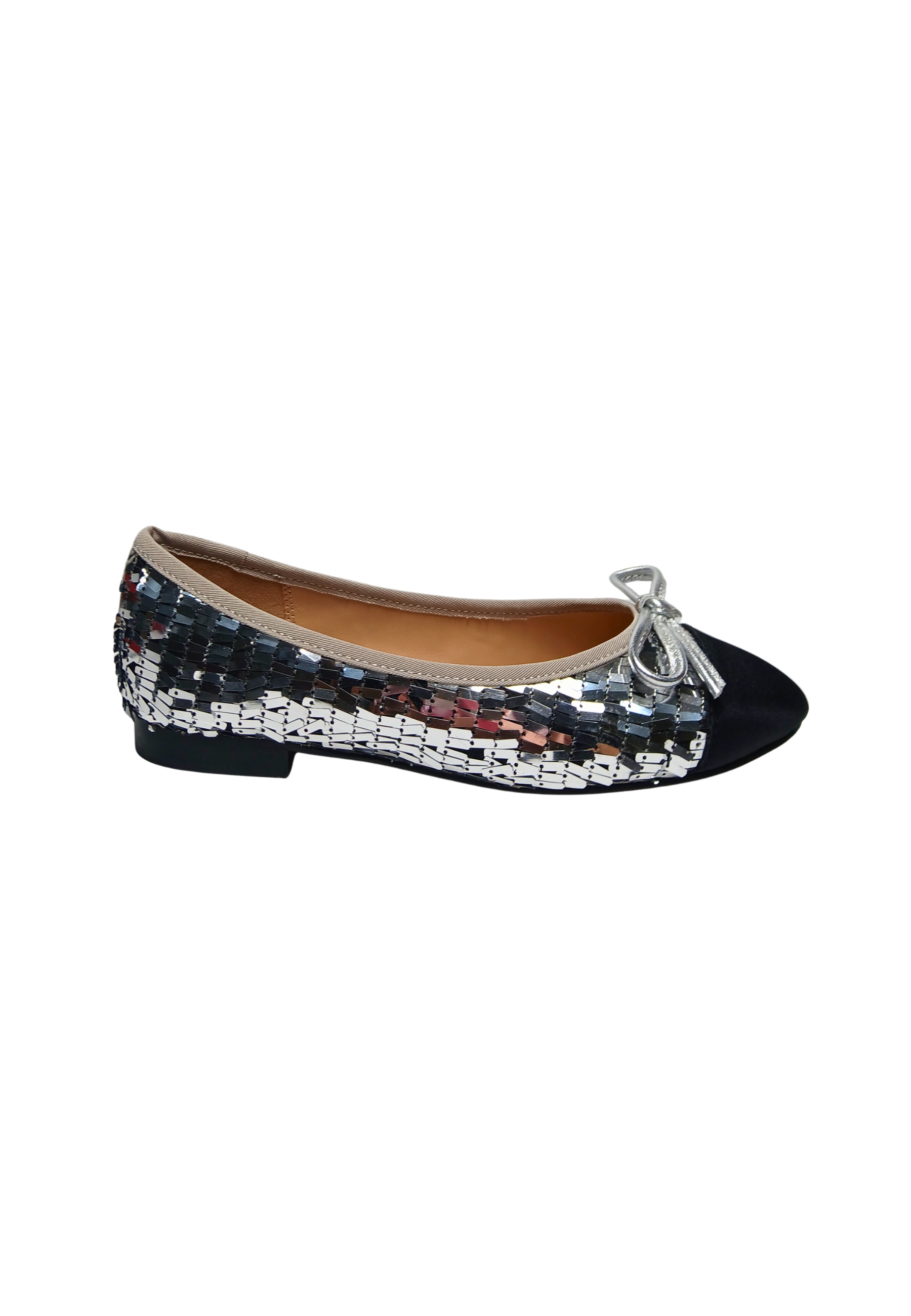 smw34A47P2612334 Steve Madden Frau Pailletten Silber