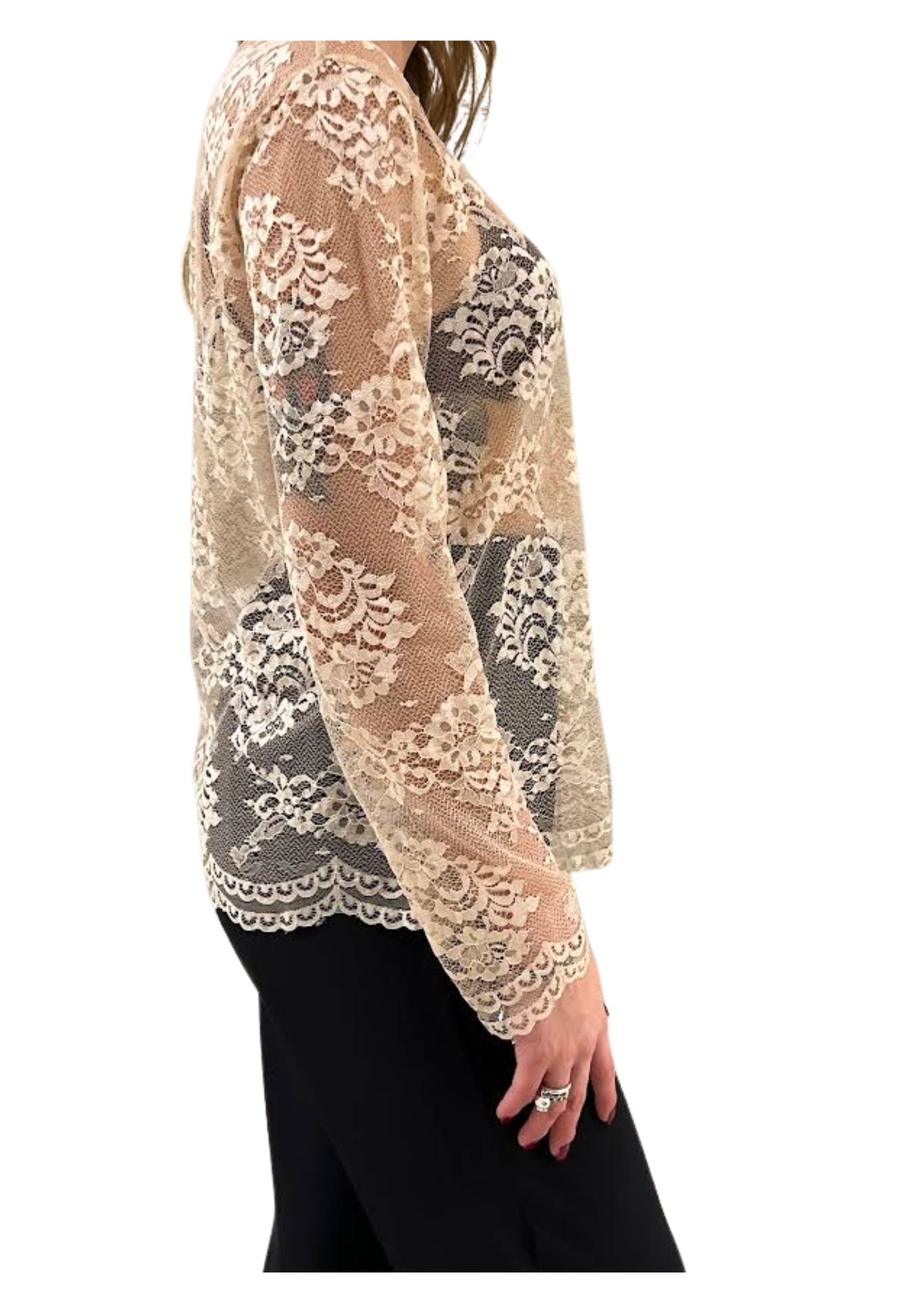 Women's sweater Dixie in lace