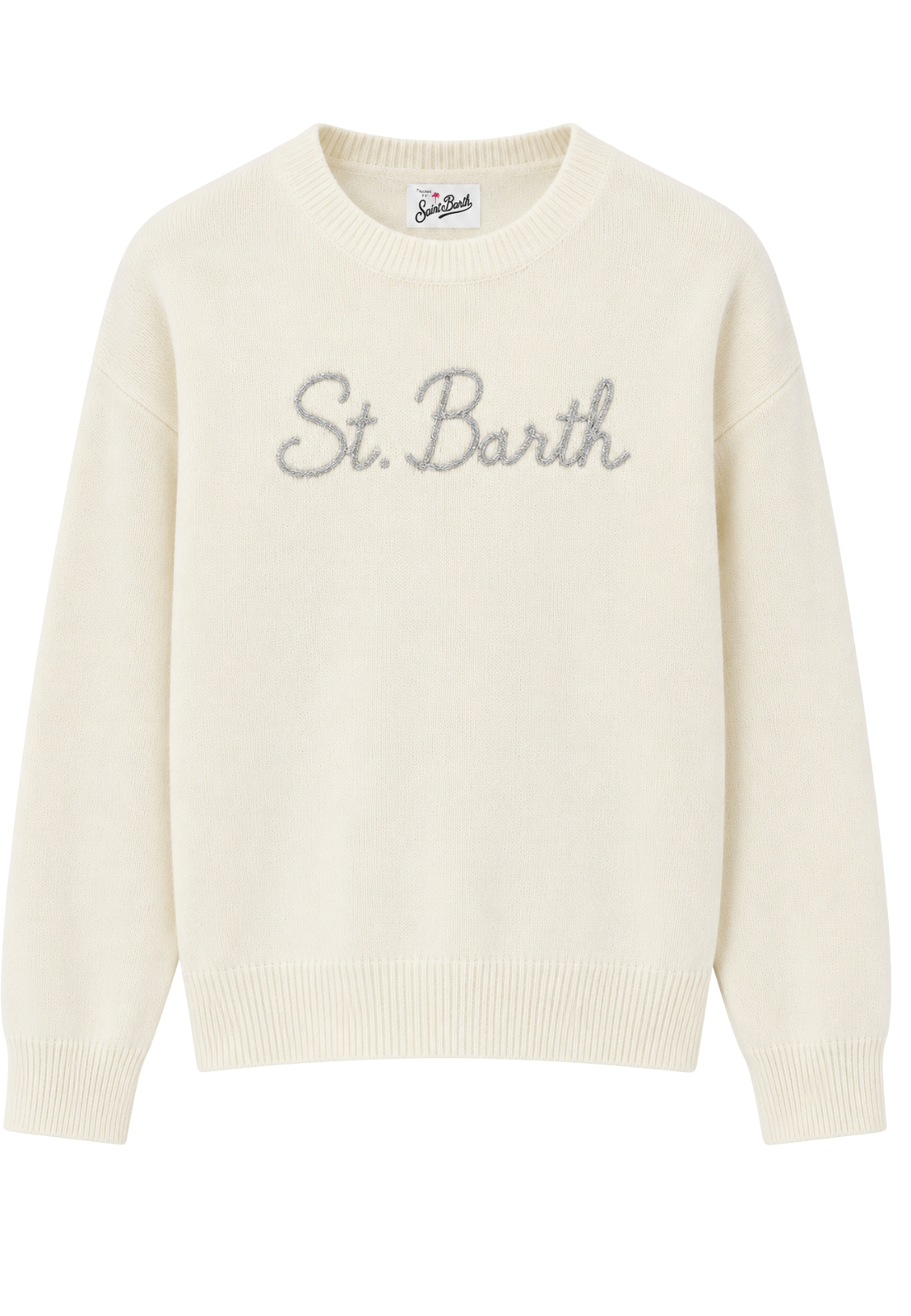 maglia SAINT BARTH stampa ricamata in lurex 