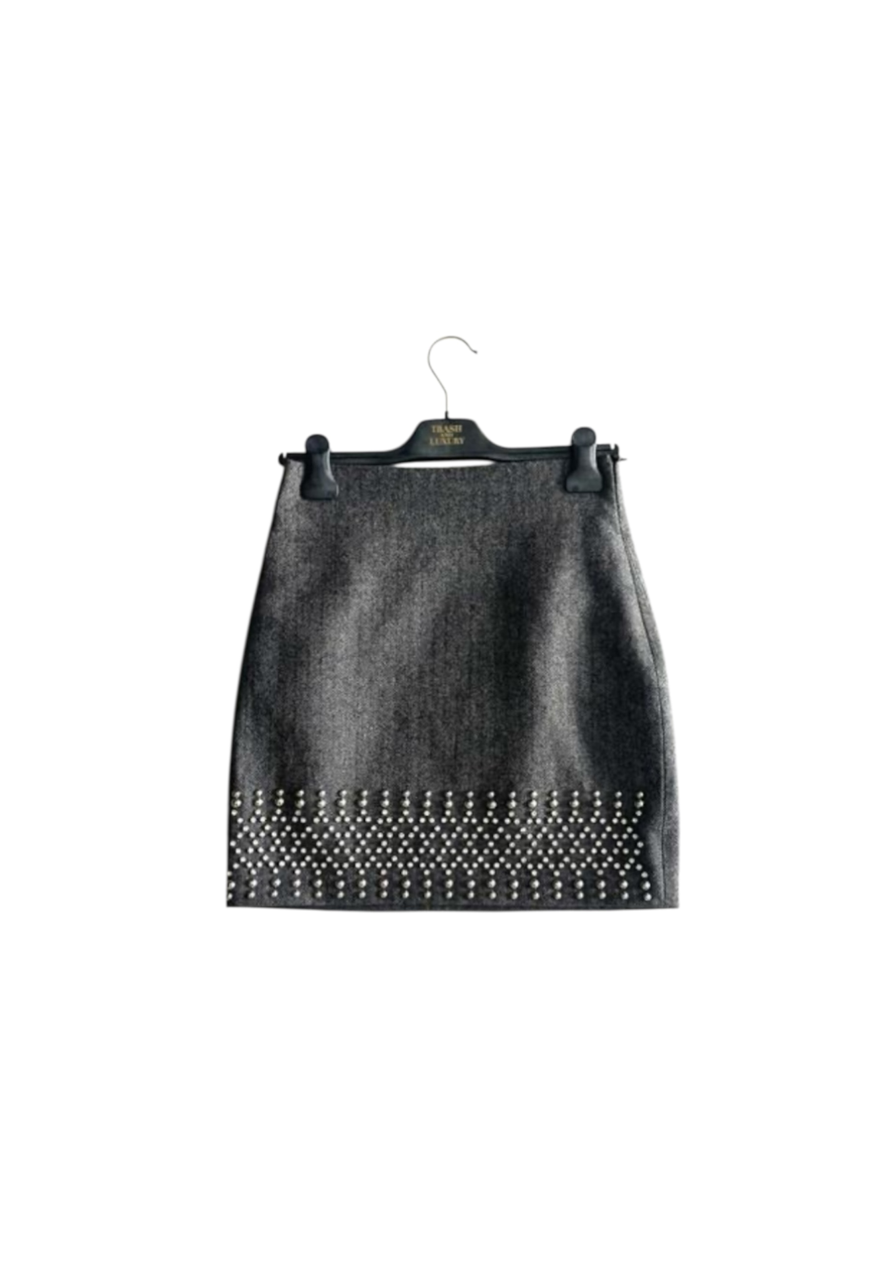 Miniskirt check Woman Trash And Luxury with applications