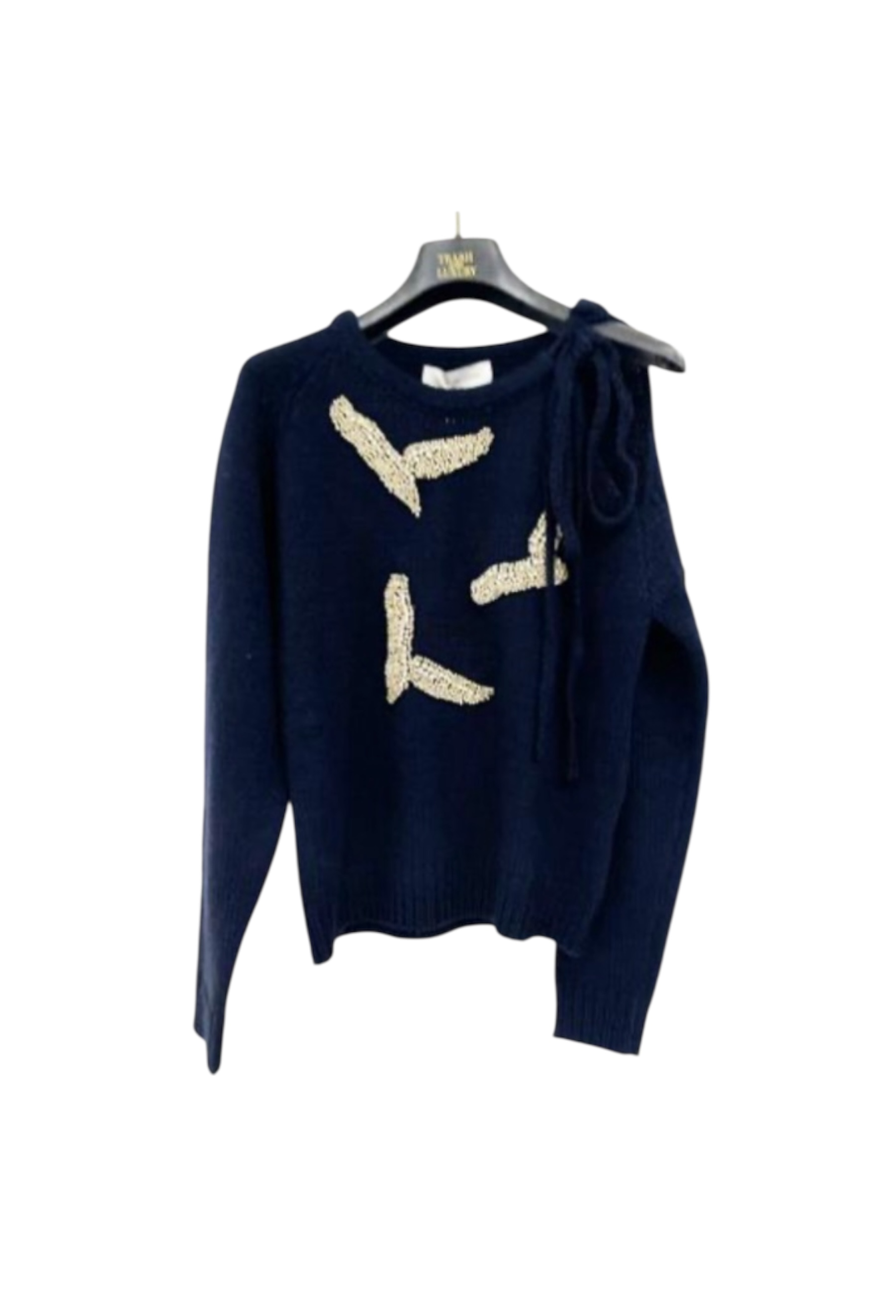 Women's over sweater Trash And Luxury with applications