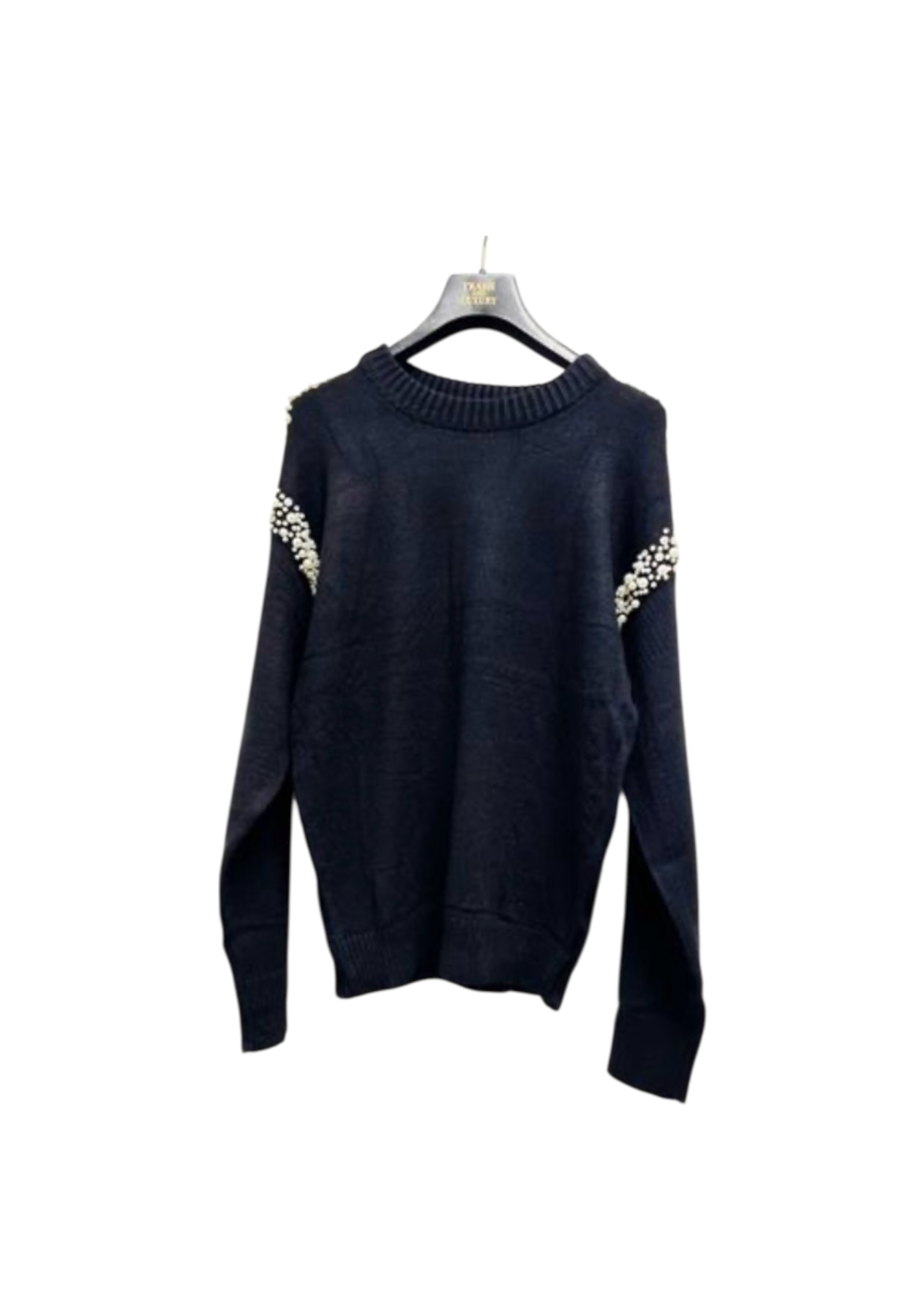 Women's sweater Trash And Luxury with pearls
