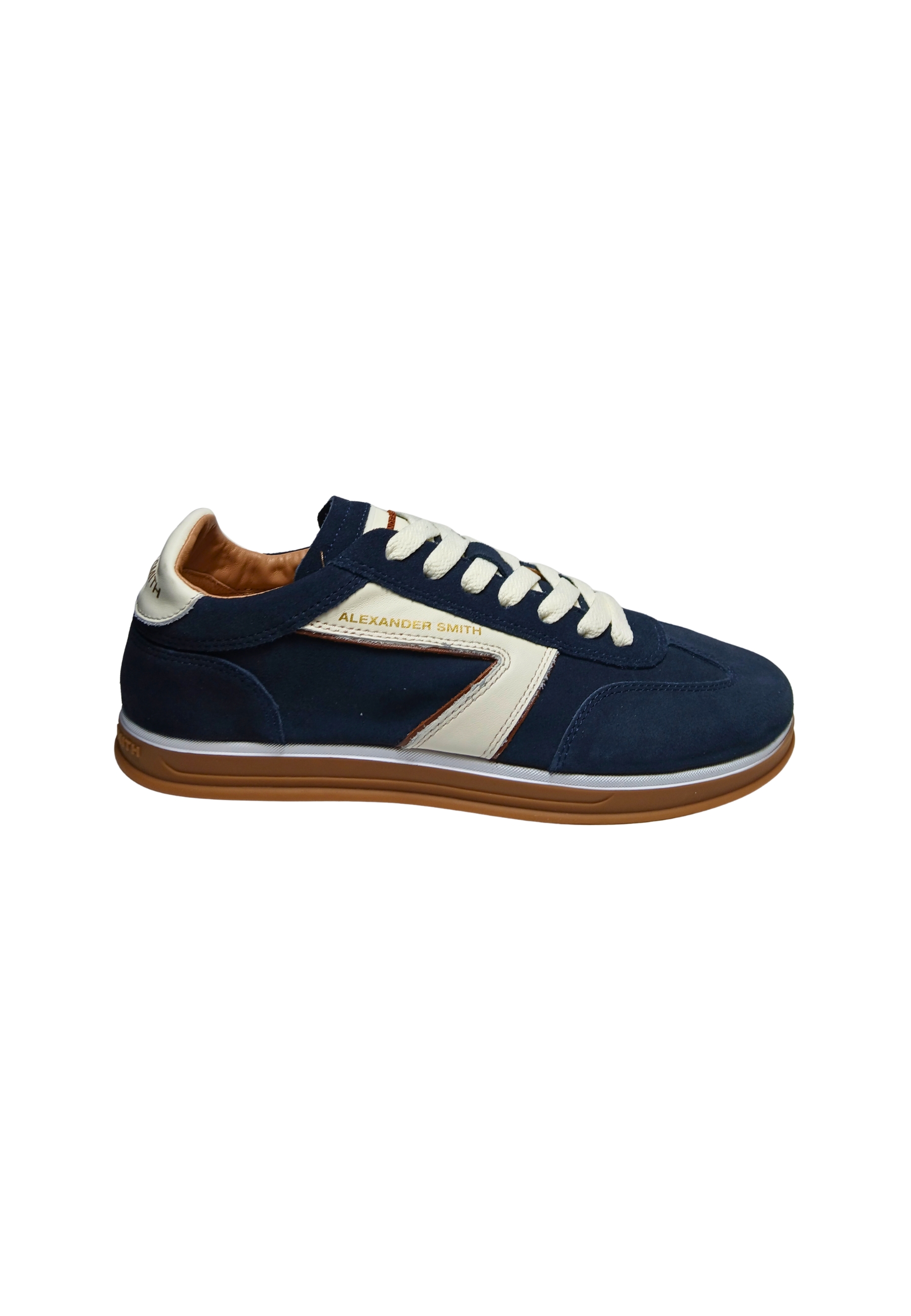 TMM_3350_BDF Alexander Smith Uomo Camoscio Blu 