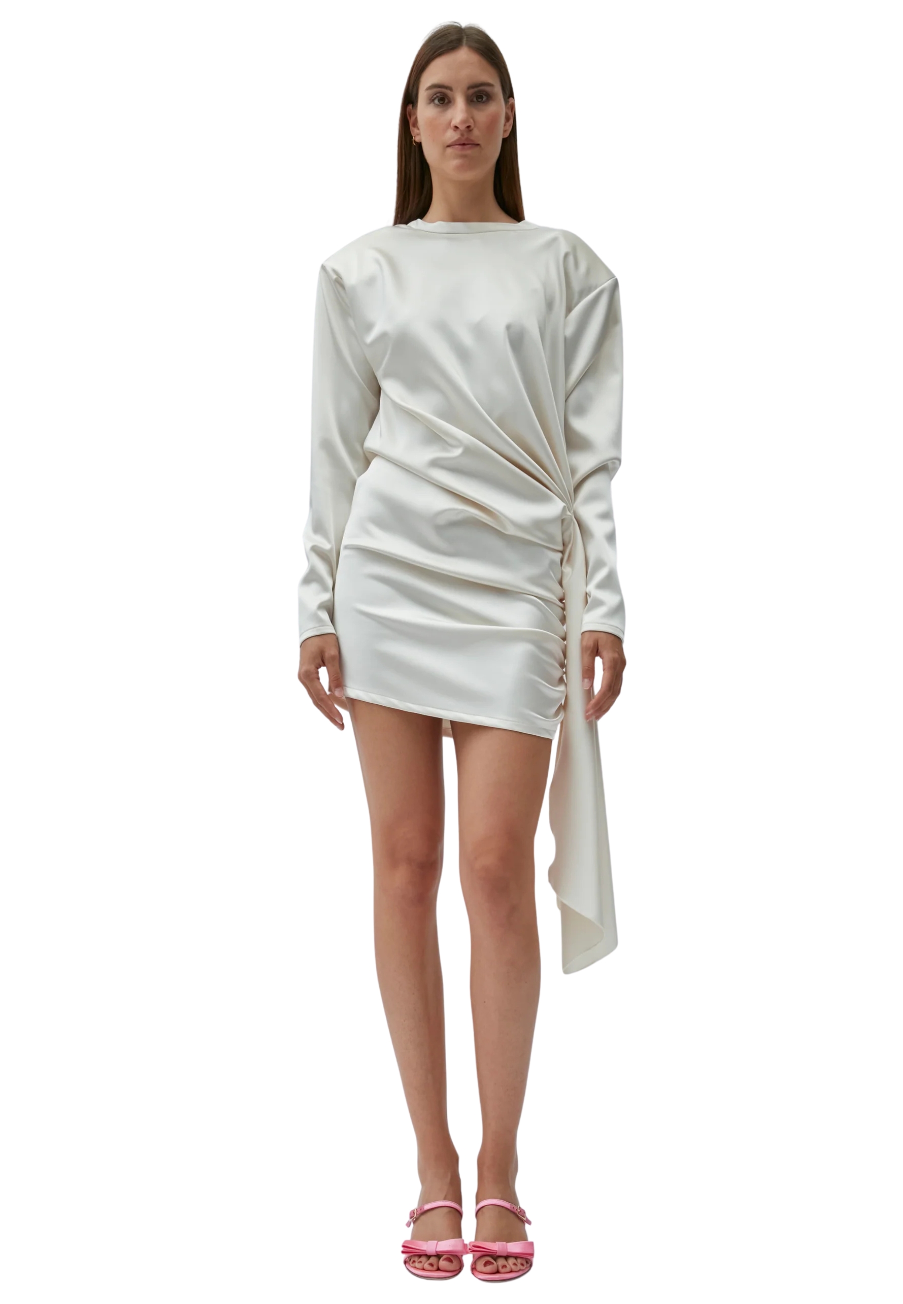 Women's short dress The M with drapery
