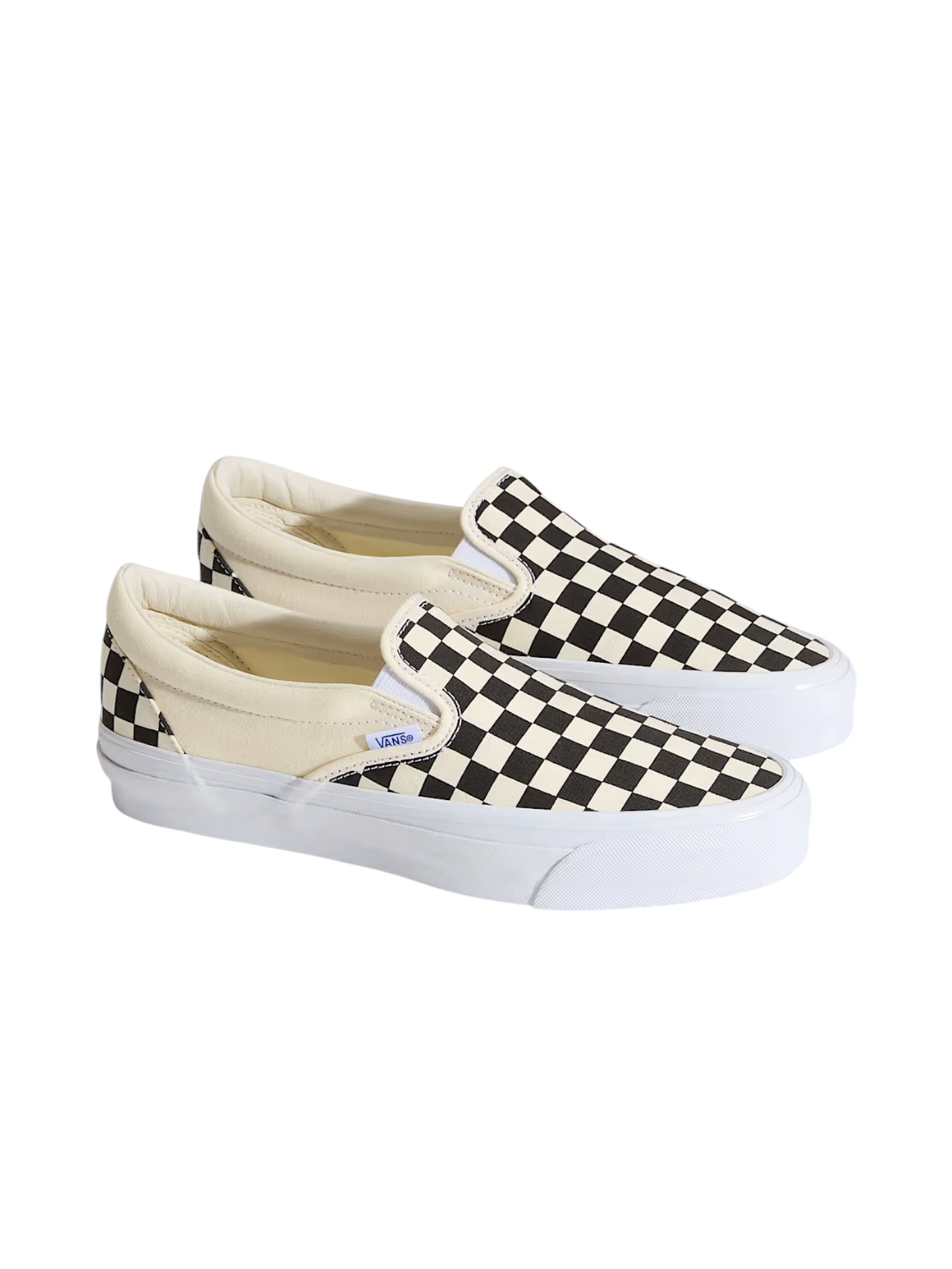 Vans Baskets Premium Slip-On 98 - Blanc a carreaux