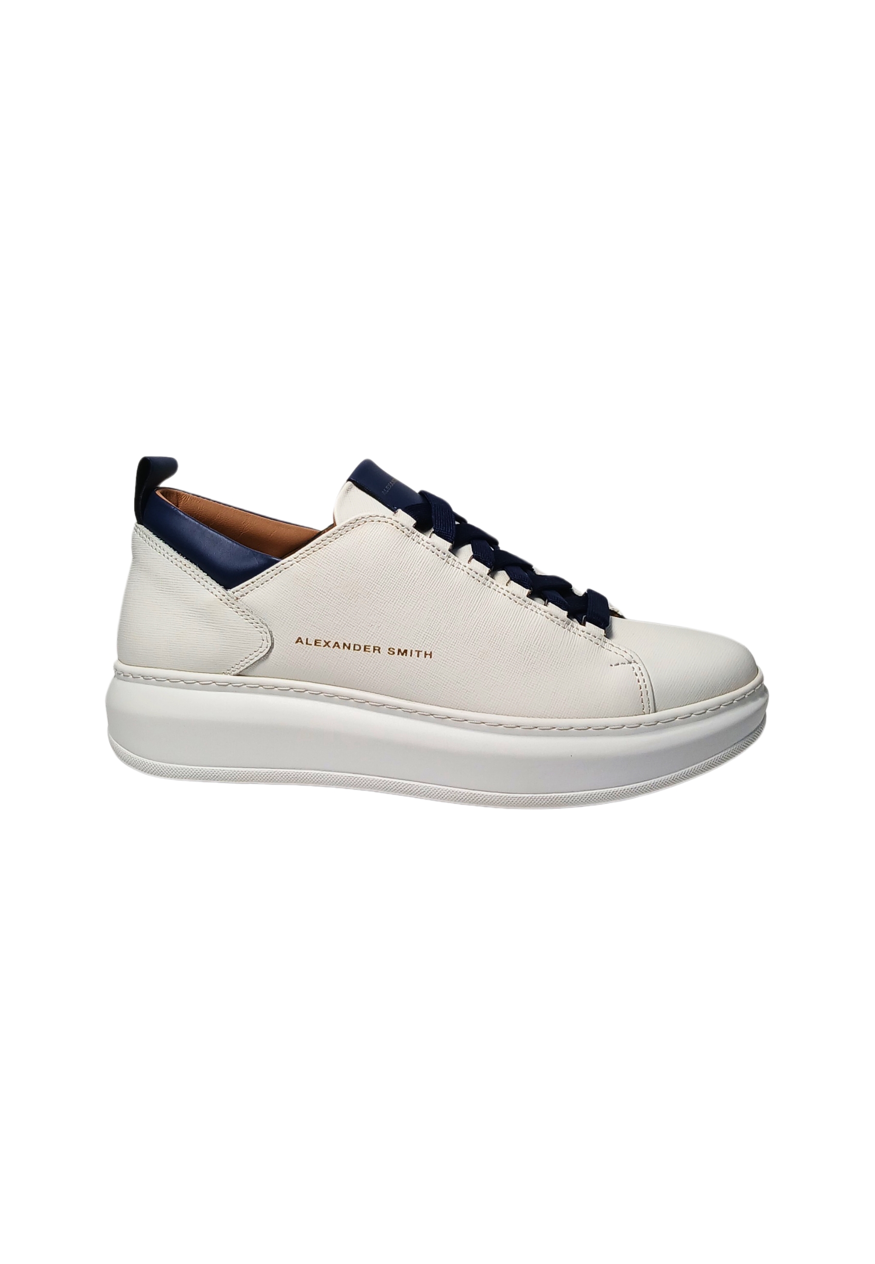 Alexander Smith Men's Shoes  Wembley Man-white Blue In White