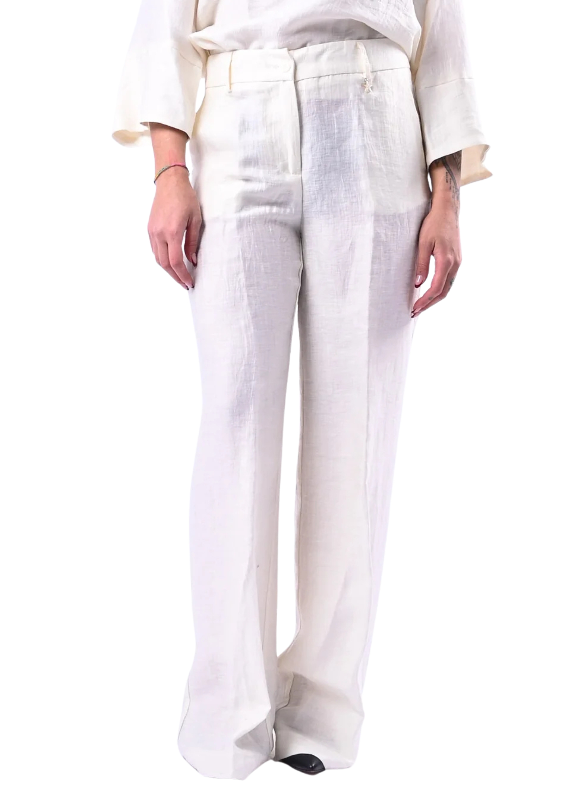 PANTALONE Donna GAMBA LARGA