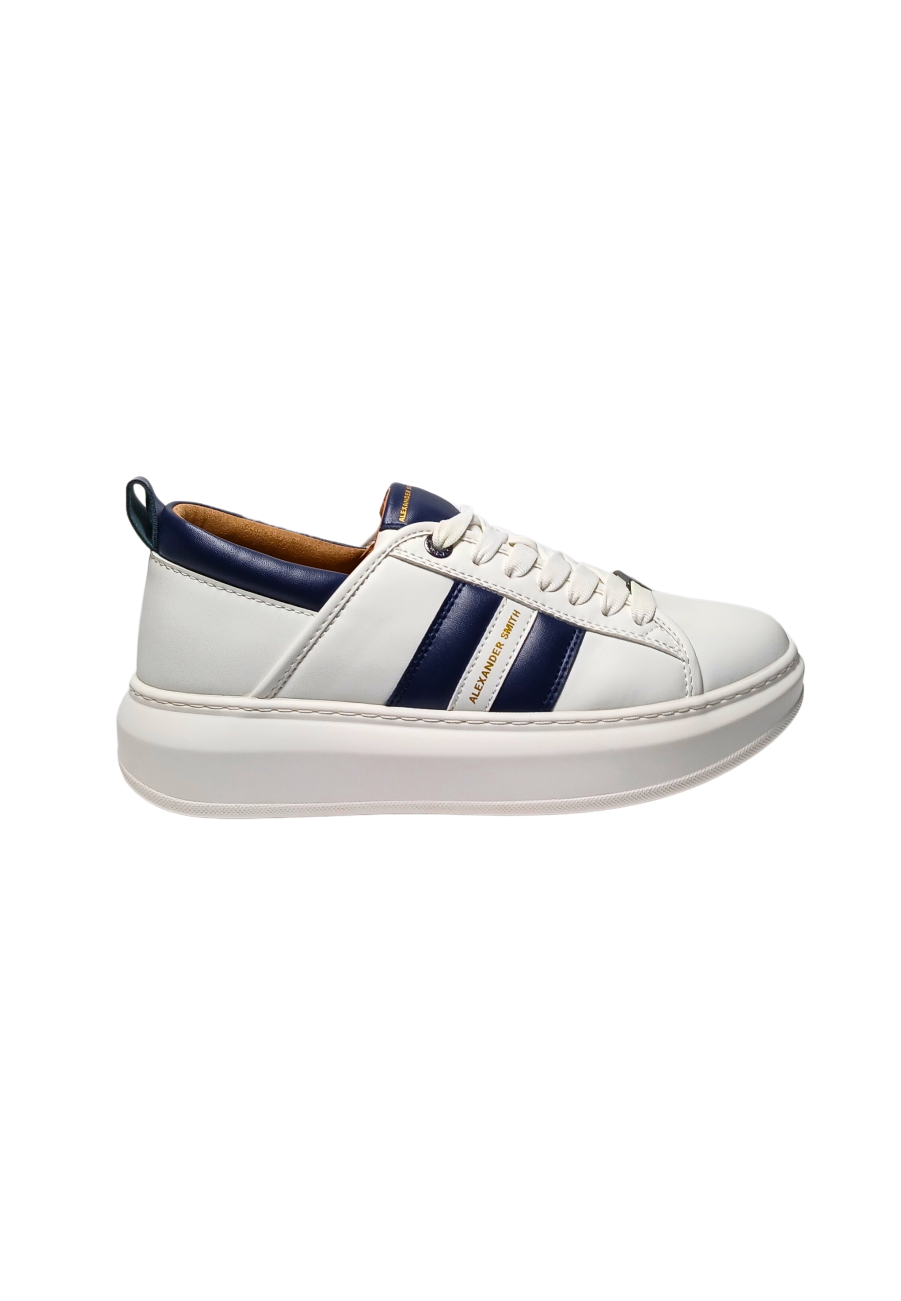 Mens Shoes Alexander Smith Eco-Wembley Man-White Blue