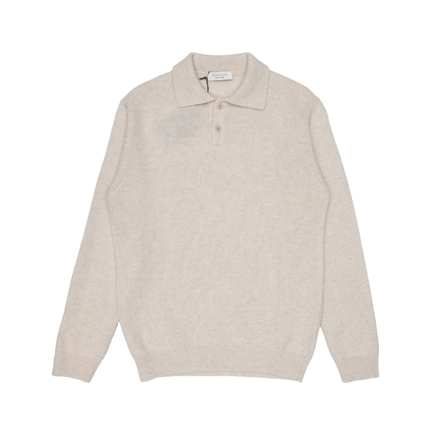 Hombres Wool & Co Camiseta 2 Bot.