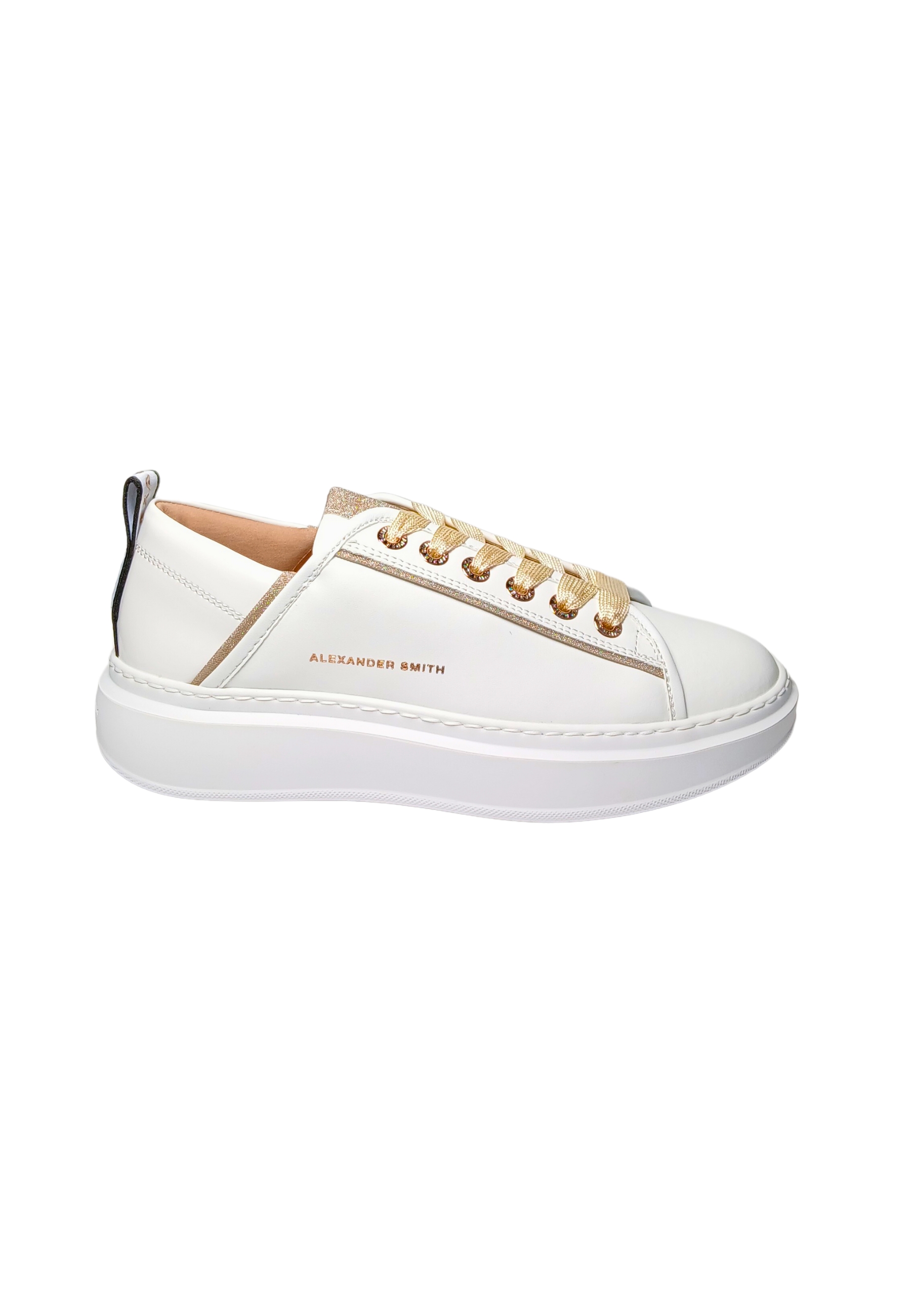 Alexander Smith Women's Shoes  Wembley Woman- White Gold In White