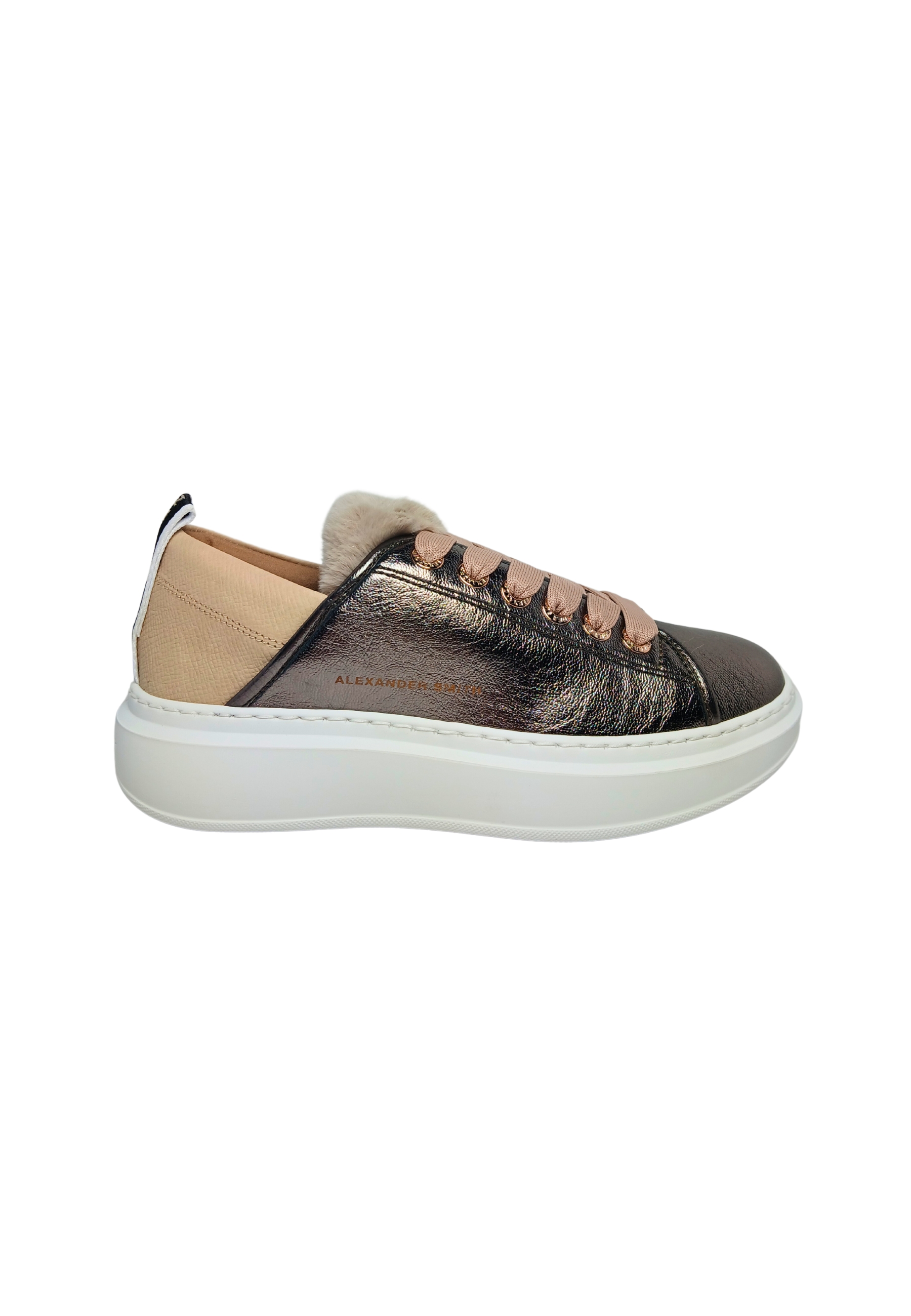 Alexander Smith Women's Shoes  Sneakers Wembley Woman, Dark Silver In Multi