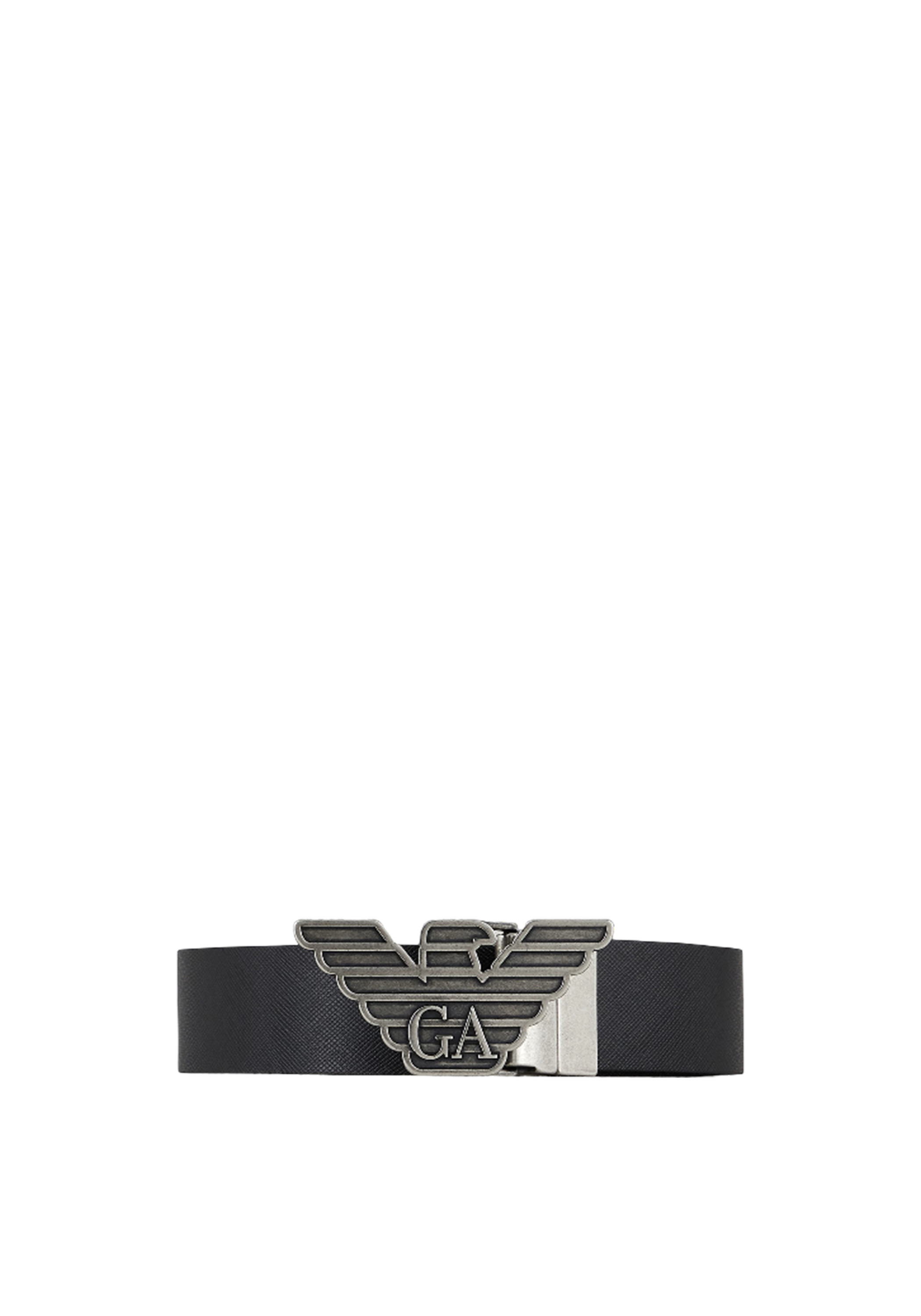 Emporio Armani Belt Man  Y4s270ylp4x-88001 Black In Black