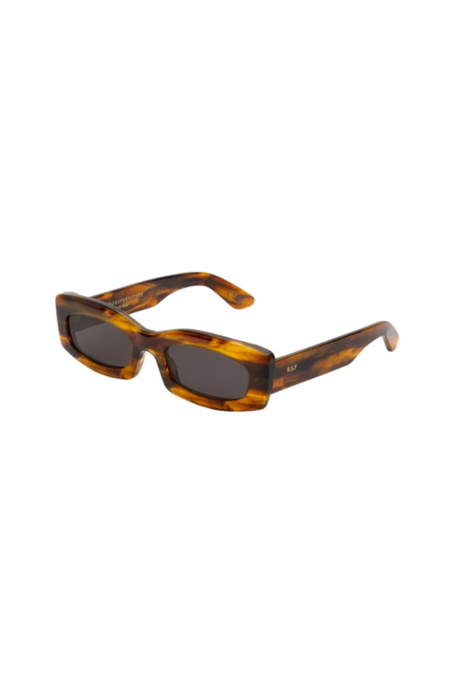 Retrosuperfuture Unisex Retrosuperfuture HHJ ZAGA TANGERI Sonnenbrillen Acetat Havanna Grau Quadratisch Normal