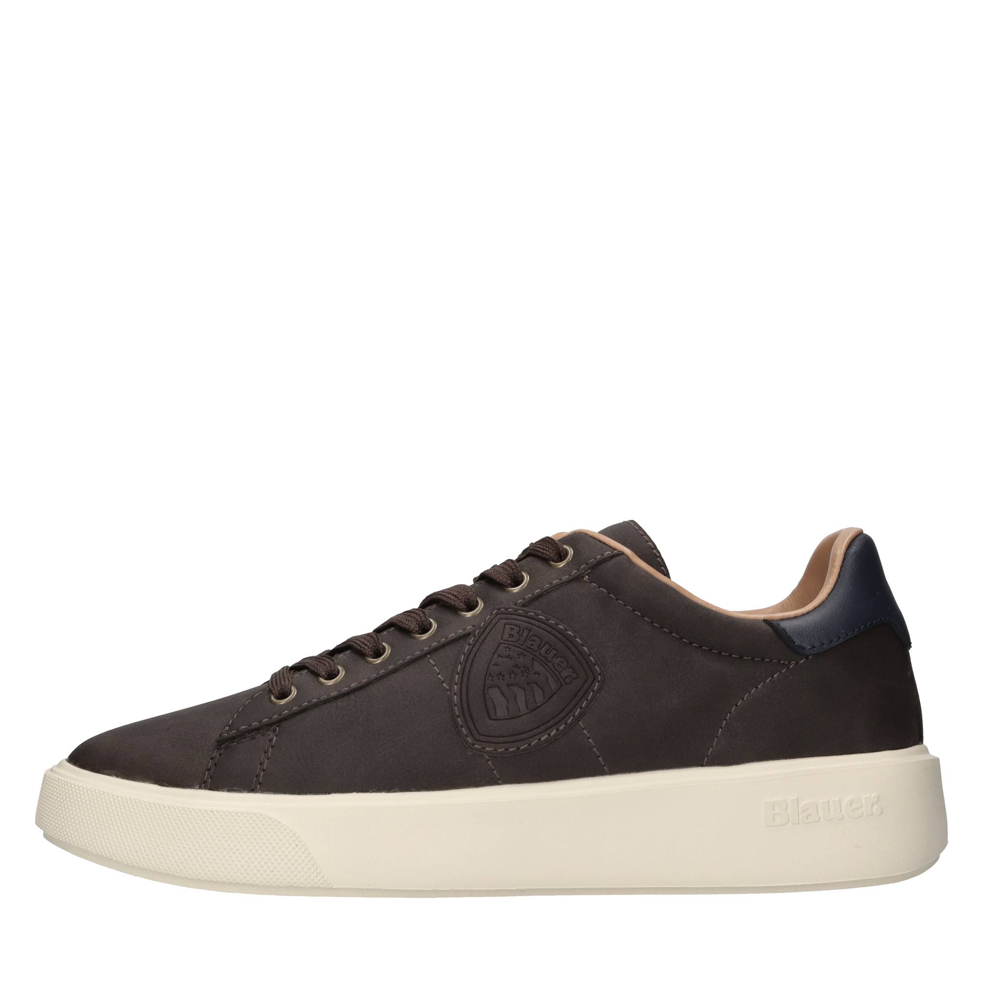 Blauer Sneakers In Marrone Scuri