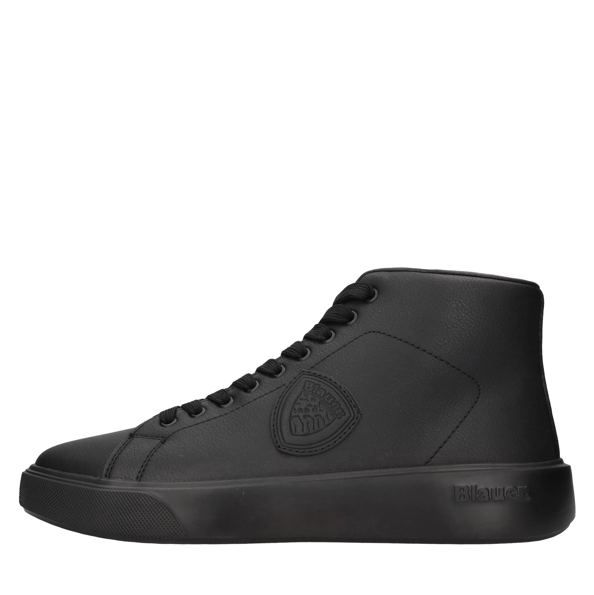 Blauer Schwarze Sneaker