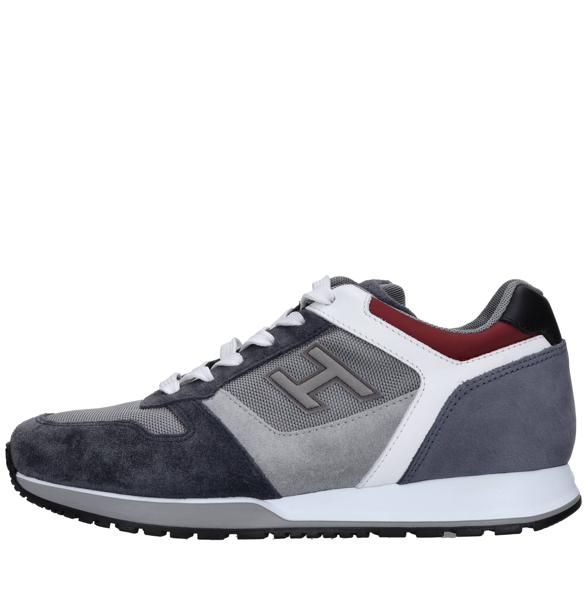 Hogan H321 Leather Low-top Sneakers In Multicolour
