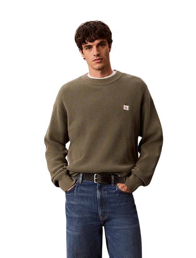 Calvin Klein Grune Hemden