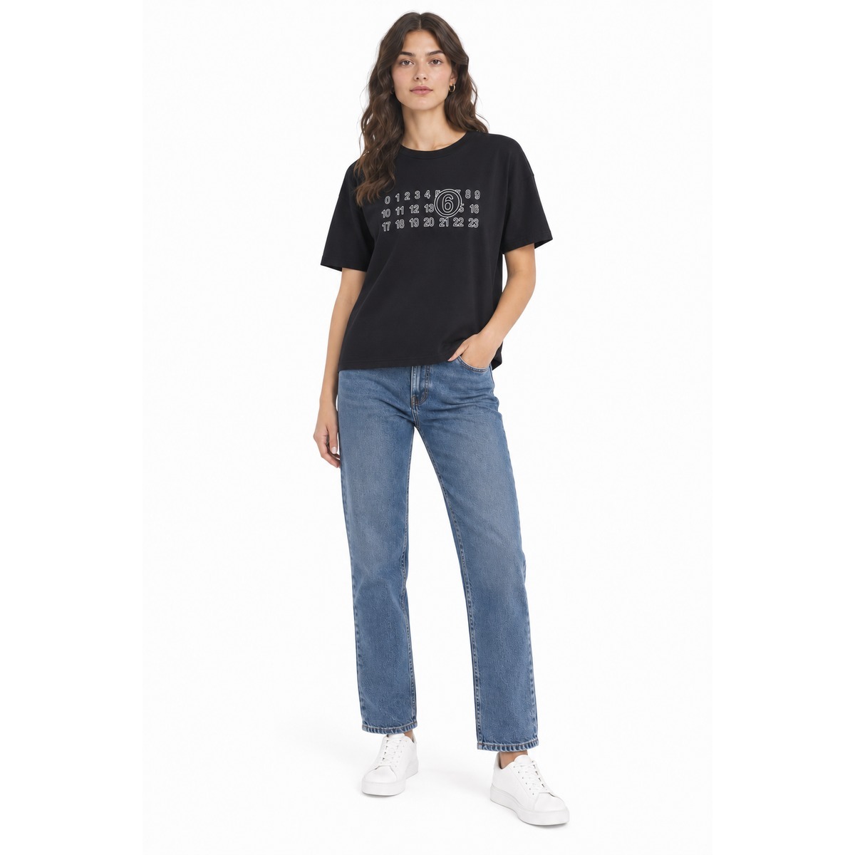 mm6 Maison Margiela T-shirt en Polo Black