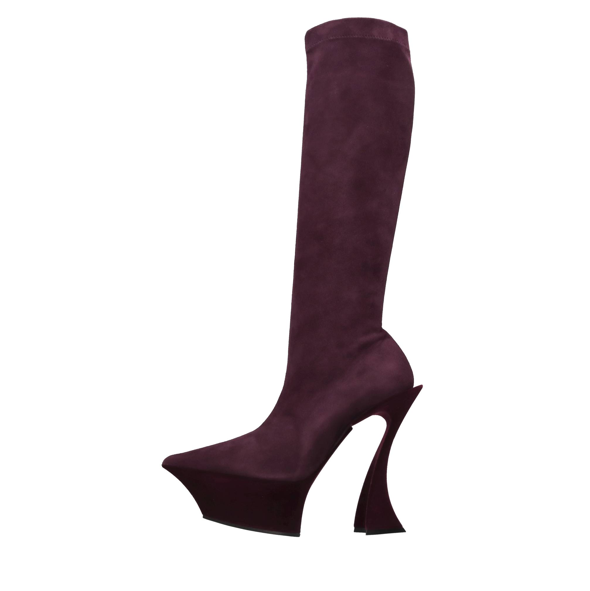 MUGLER Boots Bordeaux