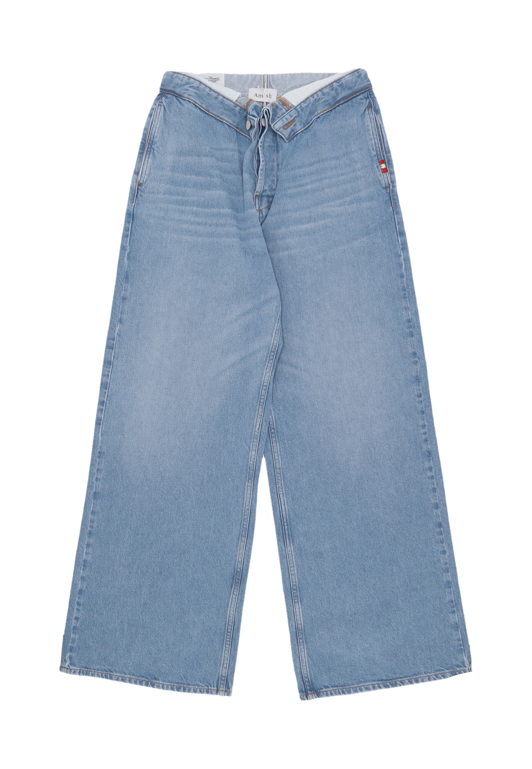 Jeans Frau W Roll Up Jeans Light Denim