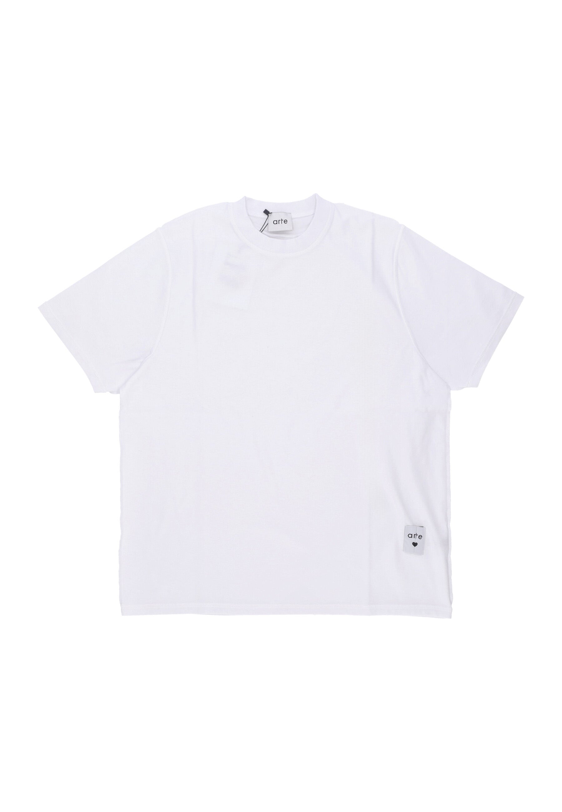 Heren shirt Reversible Label Tee White