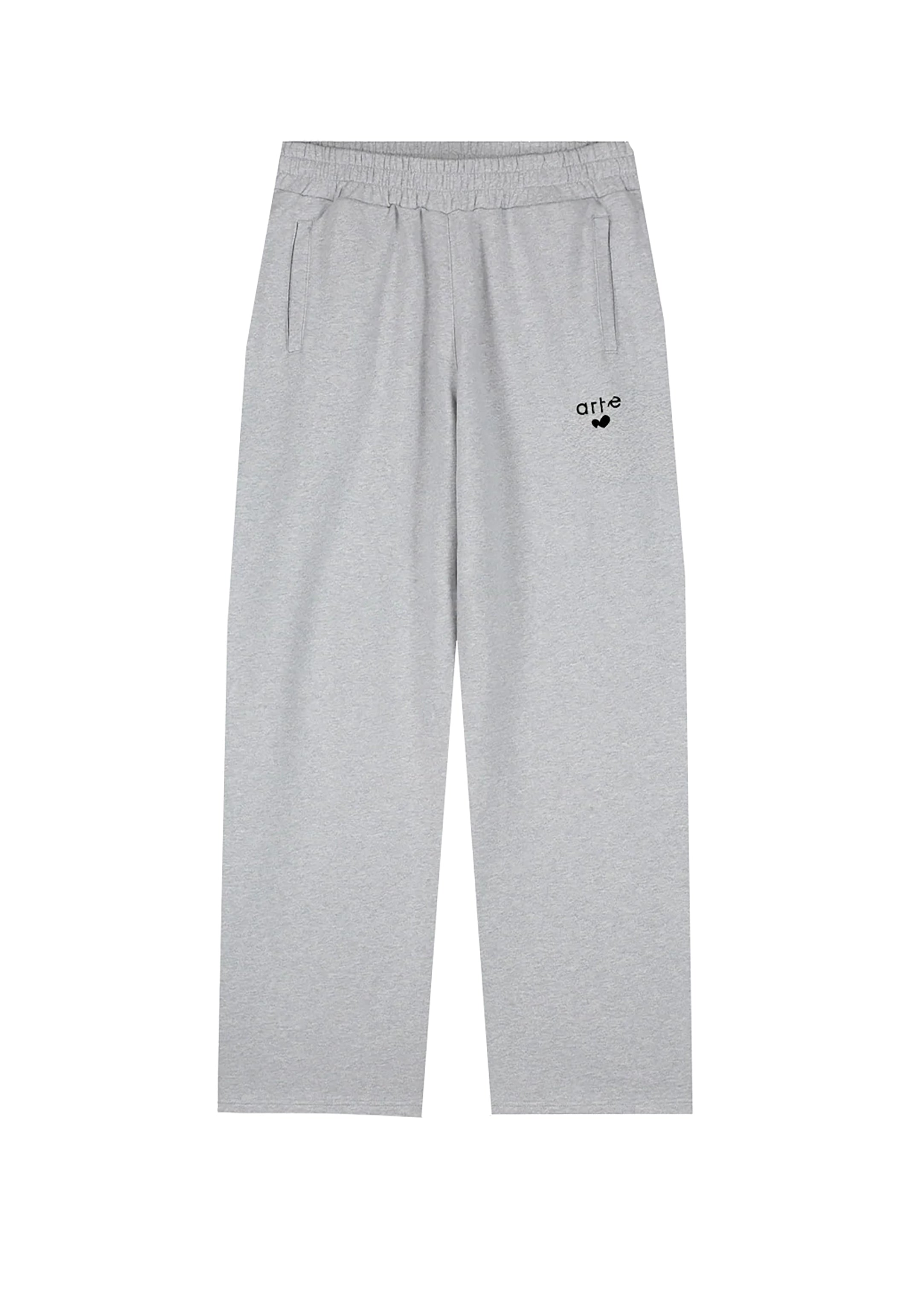 Herren Unterwasche Herz Logo Pullover Grau