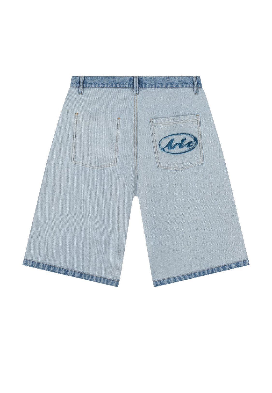 Jeans Man Denim Inside/out Shorts Denim Bleach
