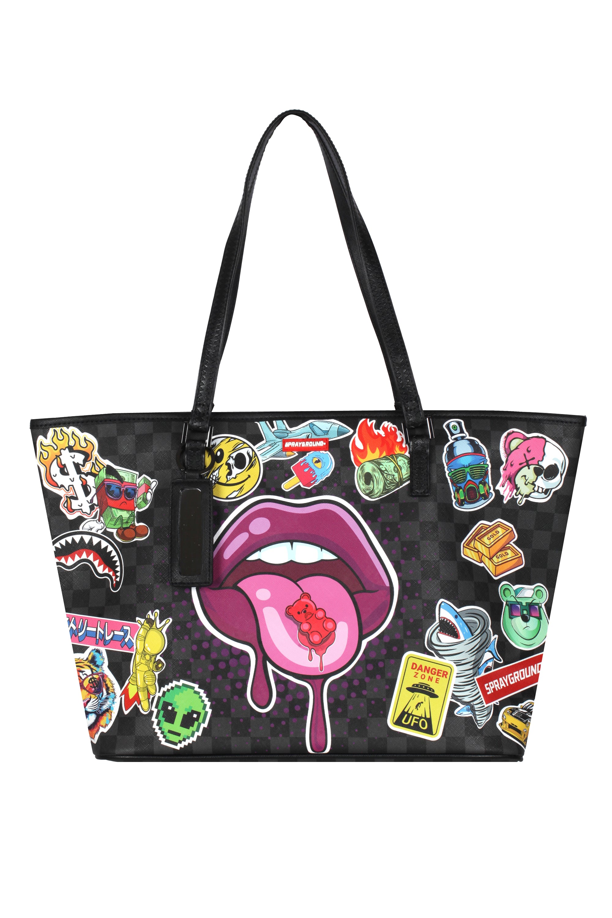 Sprayground - Large Bag - 461248 - Black/viola In Black