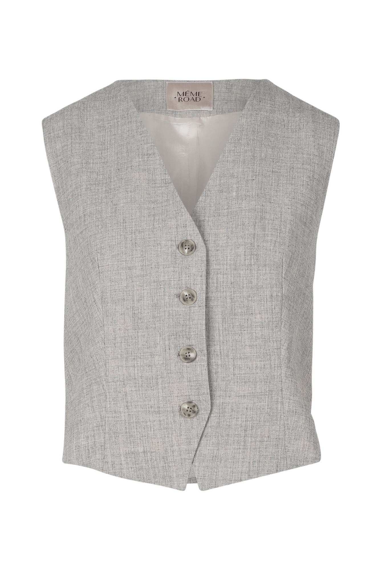 Même Road Meme Road - Vest - 460015 - Sand In Gray
