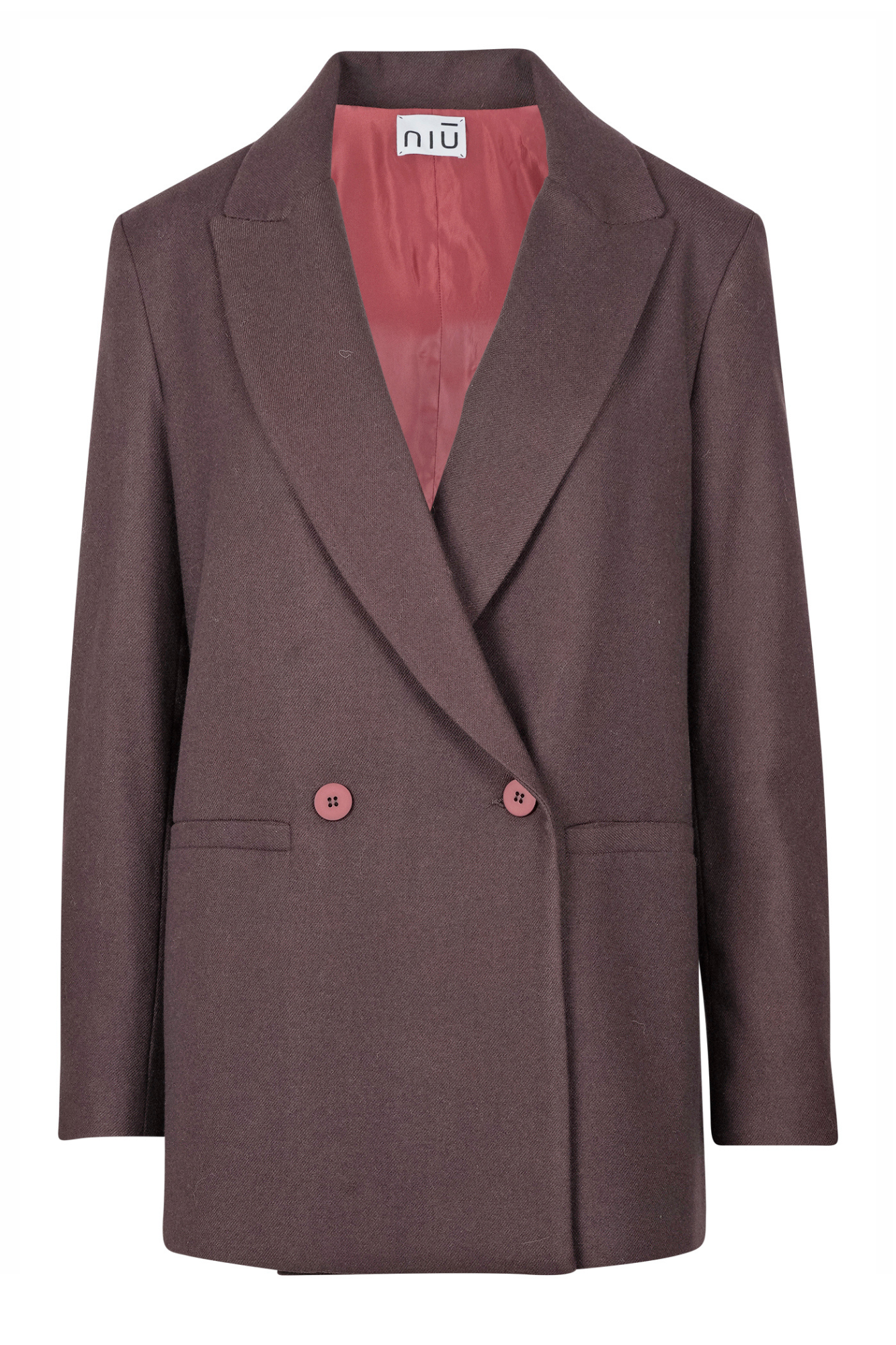 Niū Niu - Jacket - 460351 - Bordeaux In Burgundy